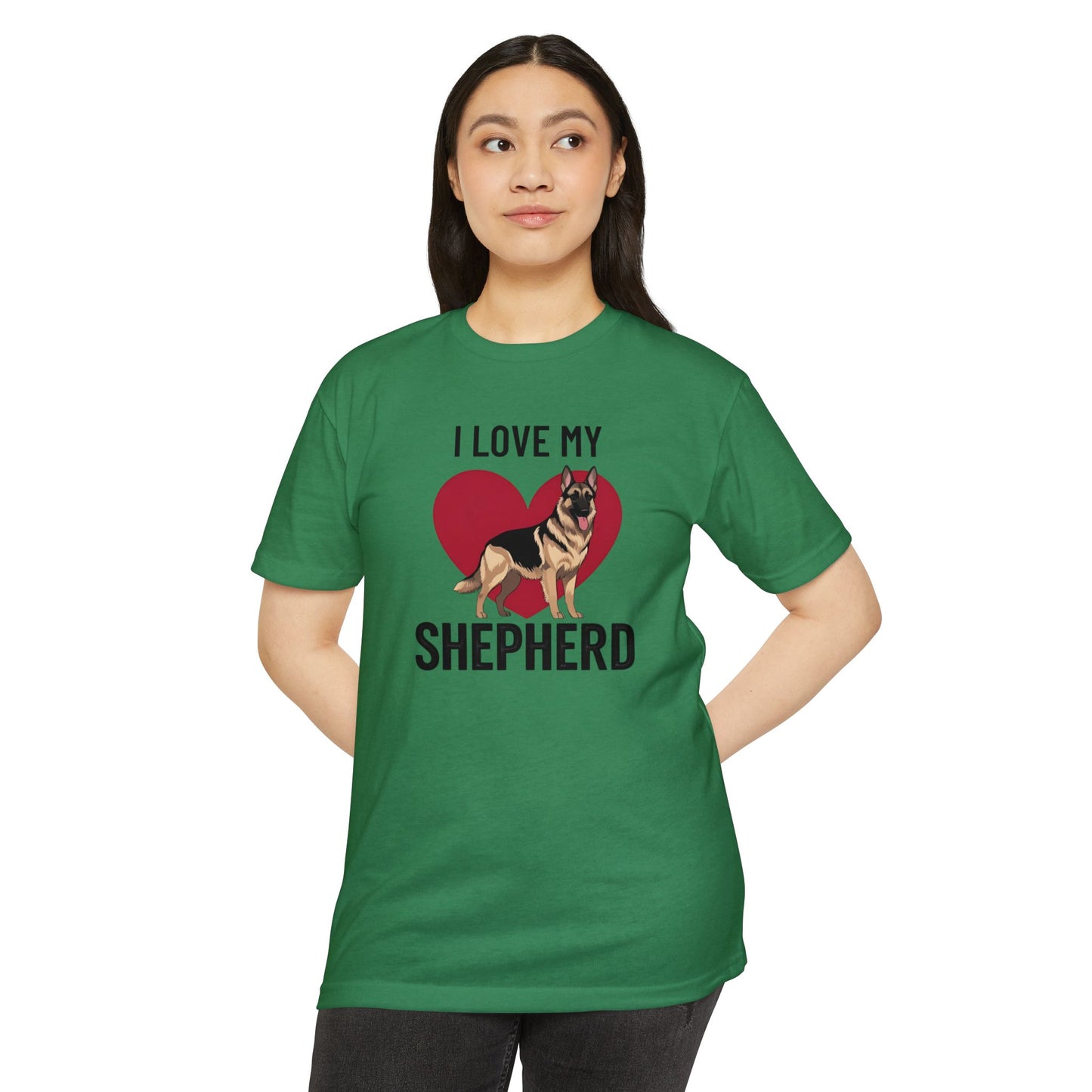 I Love My German Shepherd T-Shirt, Dog Lover Shirt, Pet Owner Tee, Animal Lover Gift, Birthday Gift for Dog Owners, Casual Wear