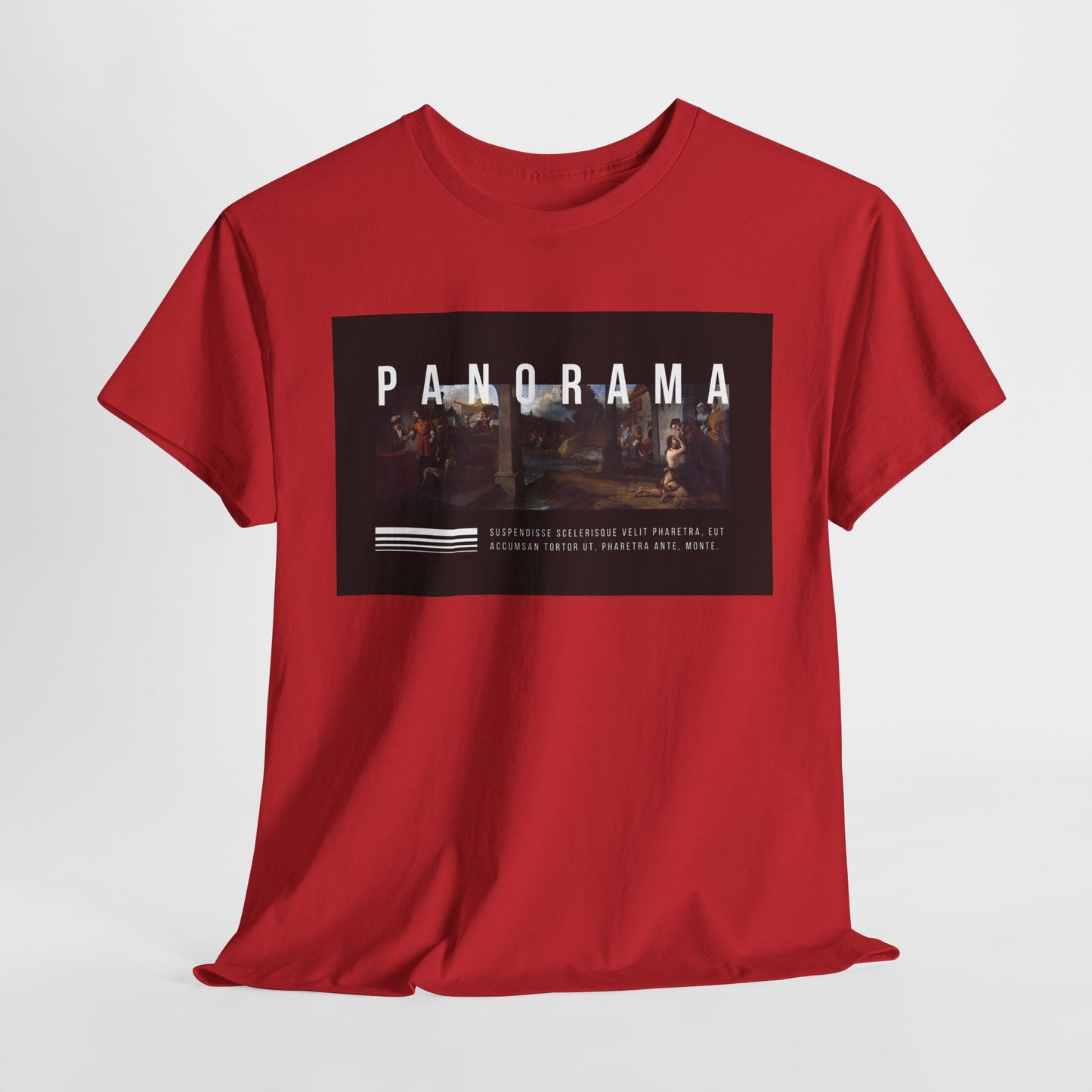 Panorama Unisex Heavy Cotton Tee | Comfortable Everyday Wear, Graphic Tee, Casual Style, Gift for Him/Her, Summer Vibes