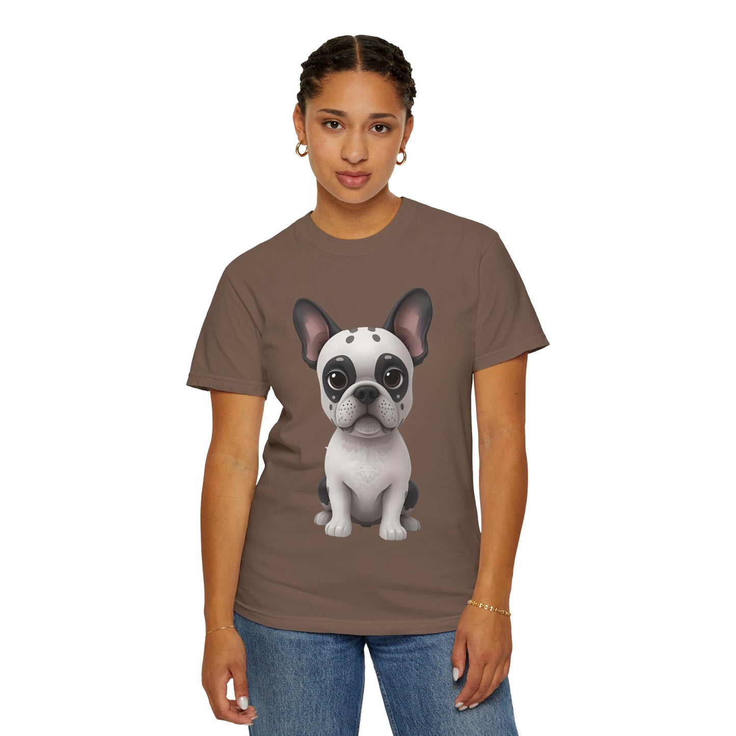 Cute 3D Design French Bulldog Unisex T-shirt, Animal Lover Gift