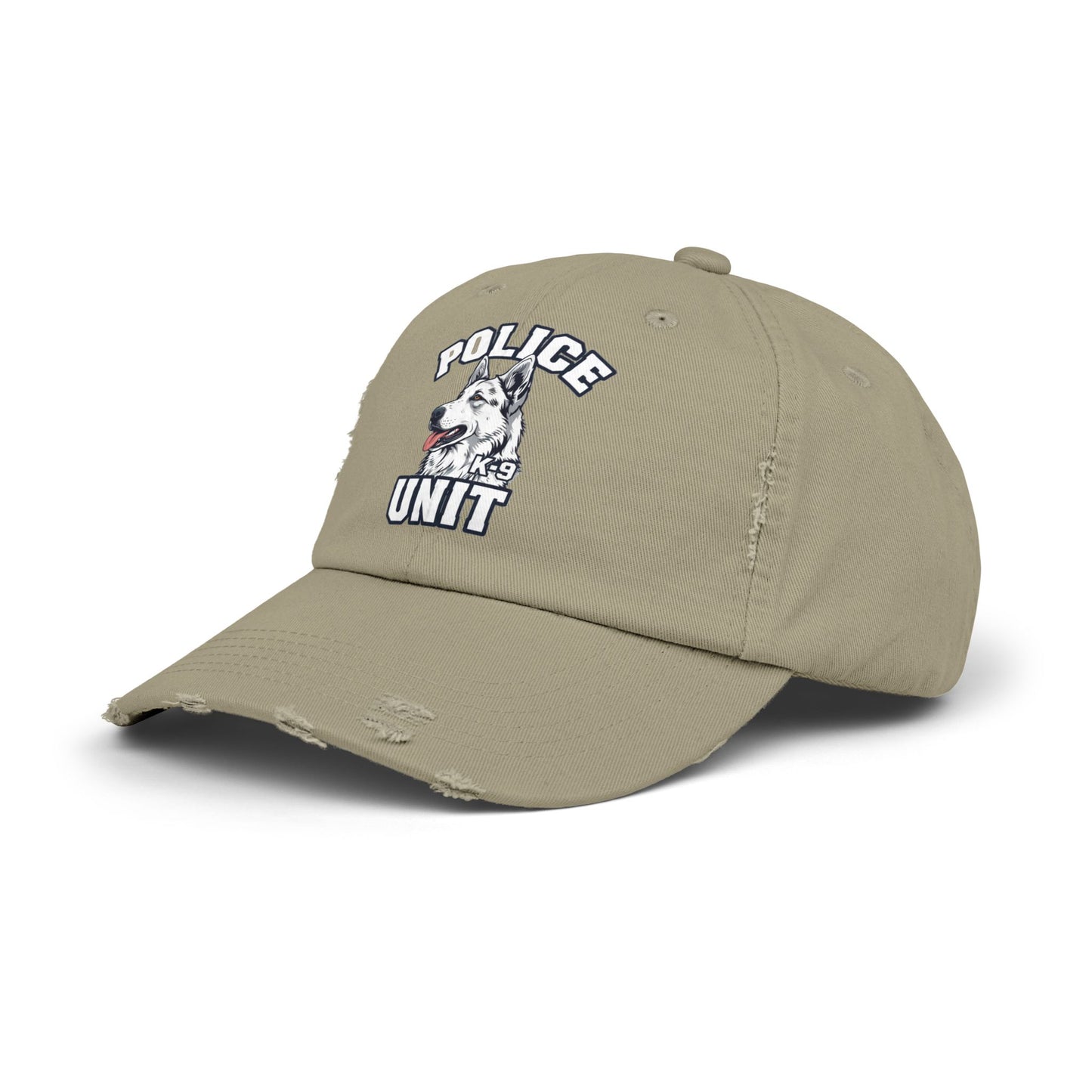 German Shepherd K-9 Police Unit Distressed Cap | Unisex Vintage Hat for Dog Lovers & Police Supporters