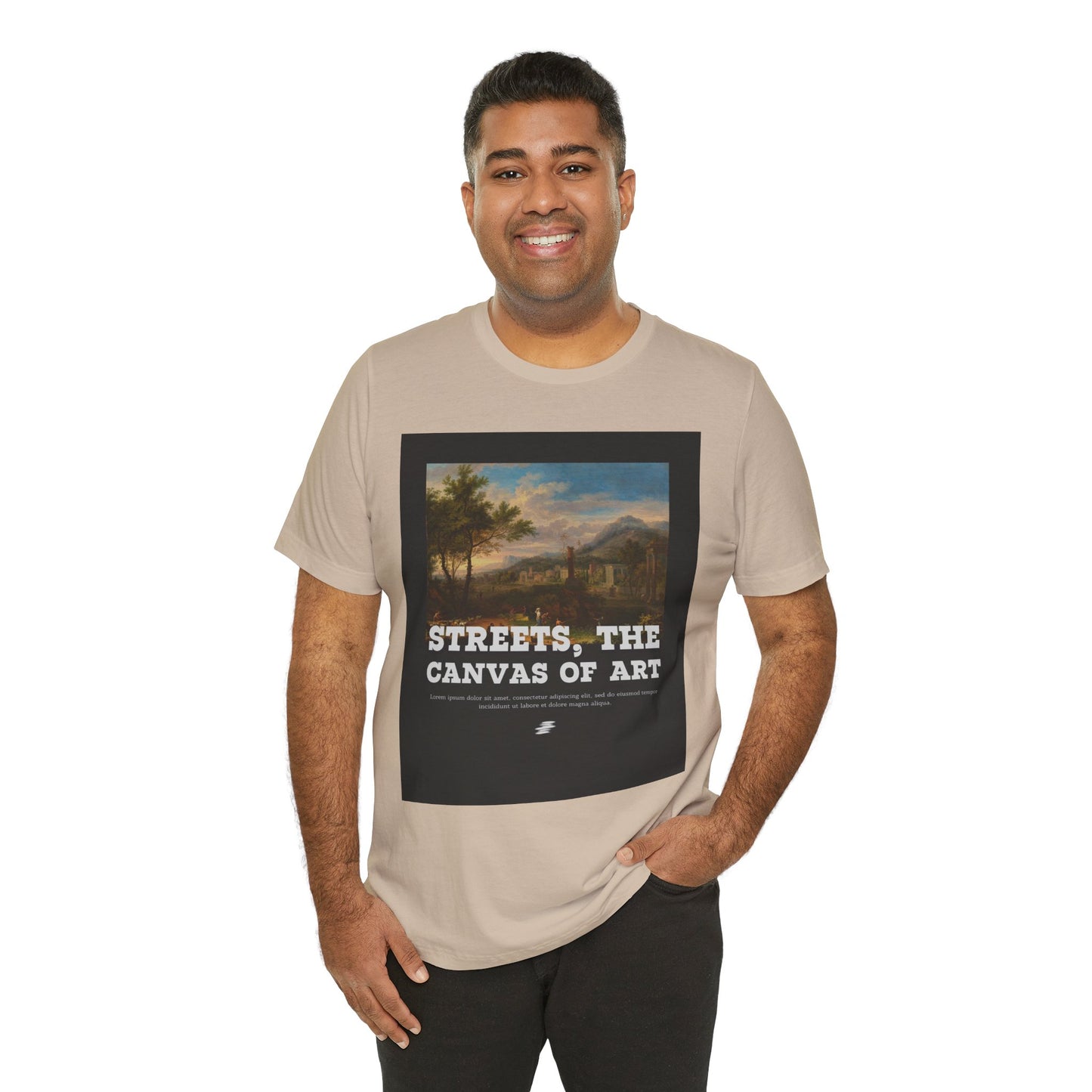 Artistic Graphic Tee - Streets, the Canvas of Art | Unisex Short Sleeve Shirt, Gift for Artists, Art Lovers, Casual Wear, Unique Gifts
