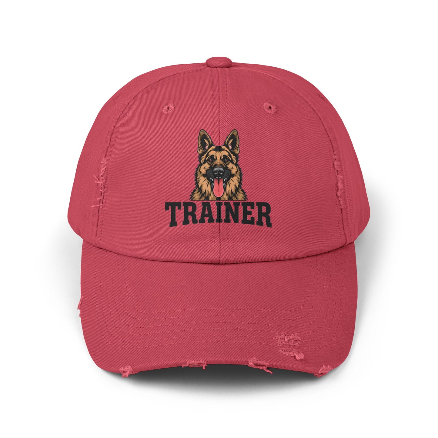 Unisex German Shepherd Trainer Cap, Distressed Hat for Dog Lovers, Perfect Gift for Trainers