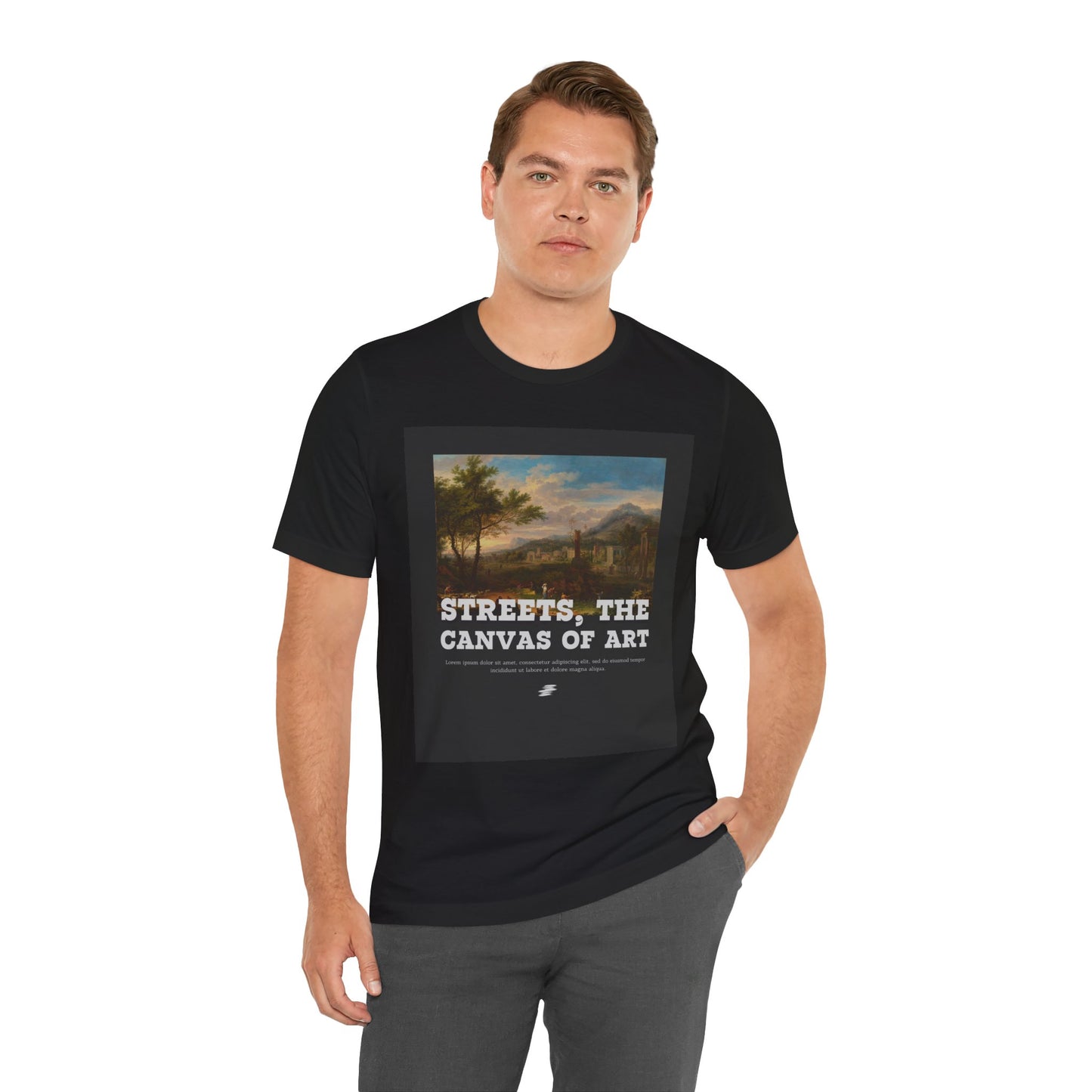 Artistic Graphic Tee - Streets, the Canvas of Art | Unisex Short Sleeve Shirt, Gift for Artists, Art Lovers, Casual Wear, Unique Gifts