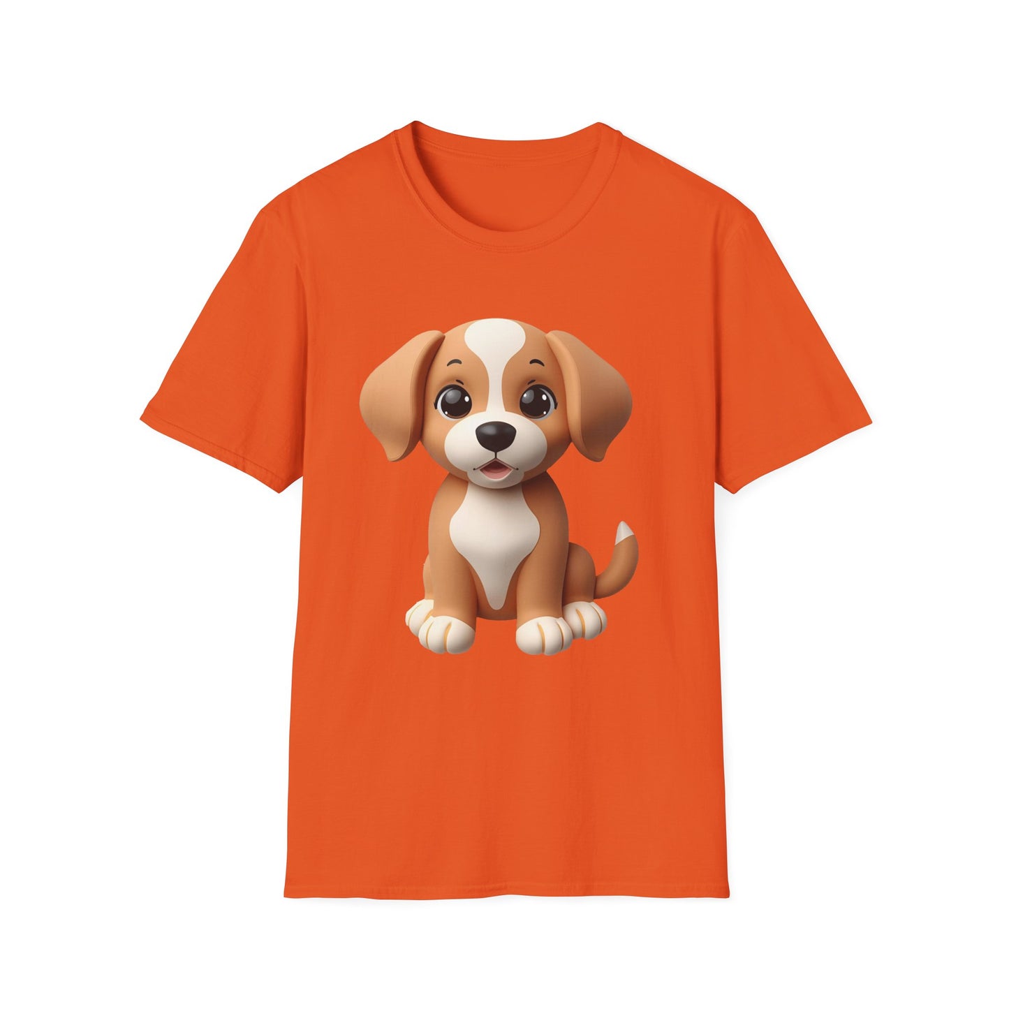 Adorable Puppy 3D Graphic T-Shirt for Dog Lovers, Cute Pet Shirt