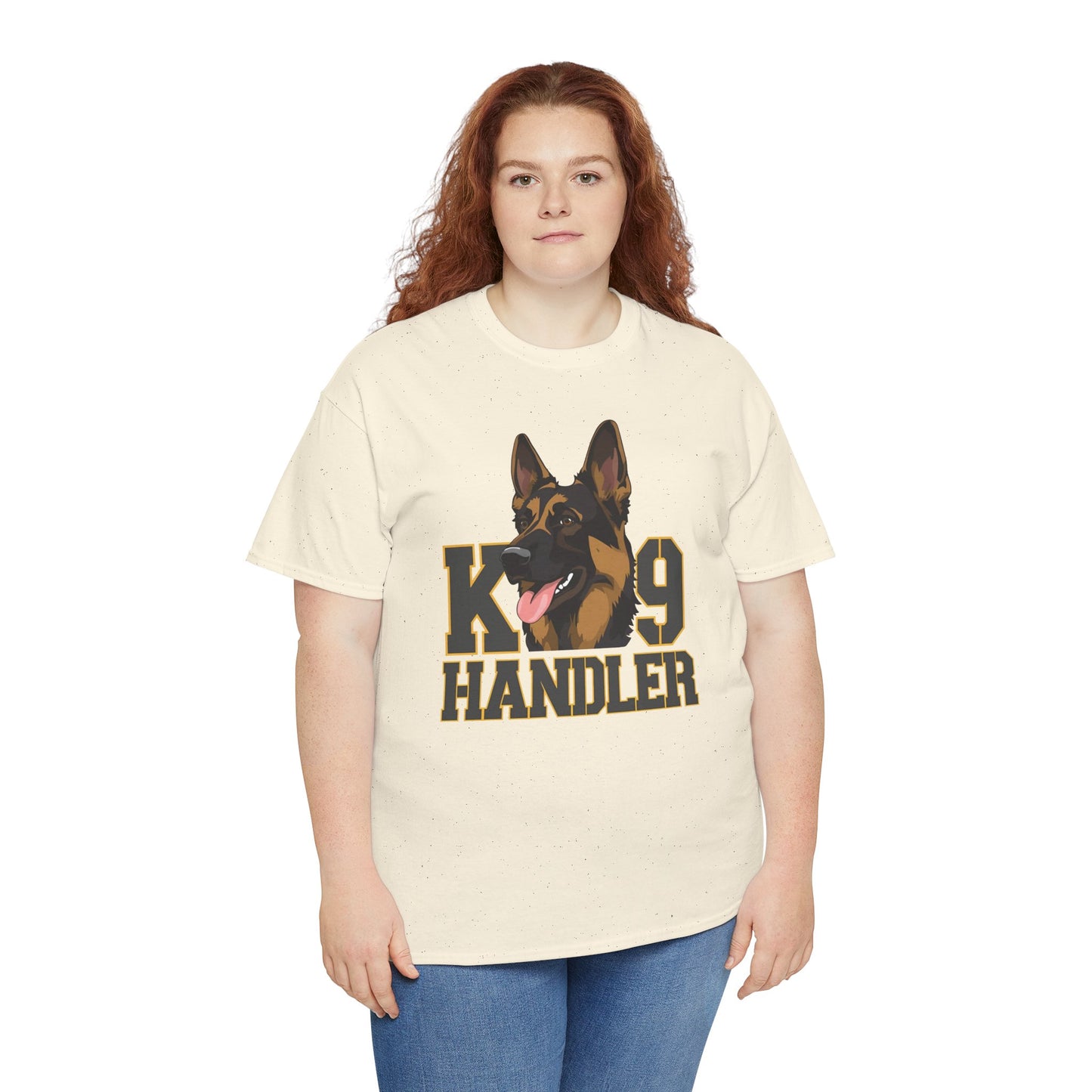 German Shepherd K9 Handler Tee, Perfect for Dog Lovers, Gift for Pet Owners, Unisex Cotton T-Shirt
