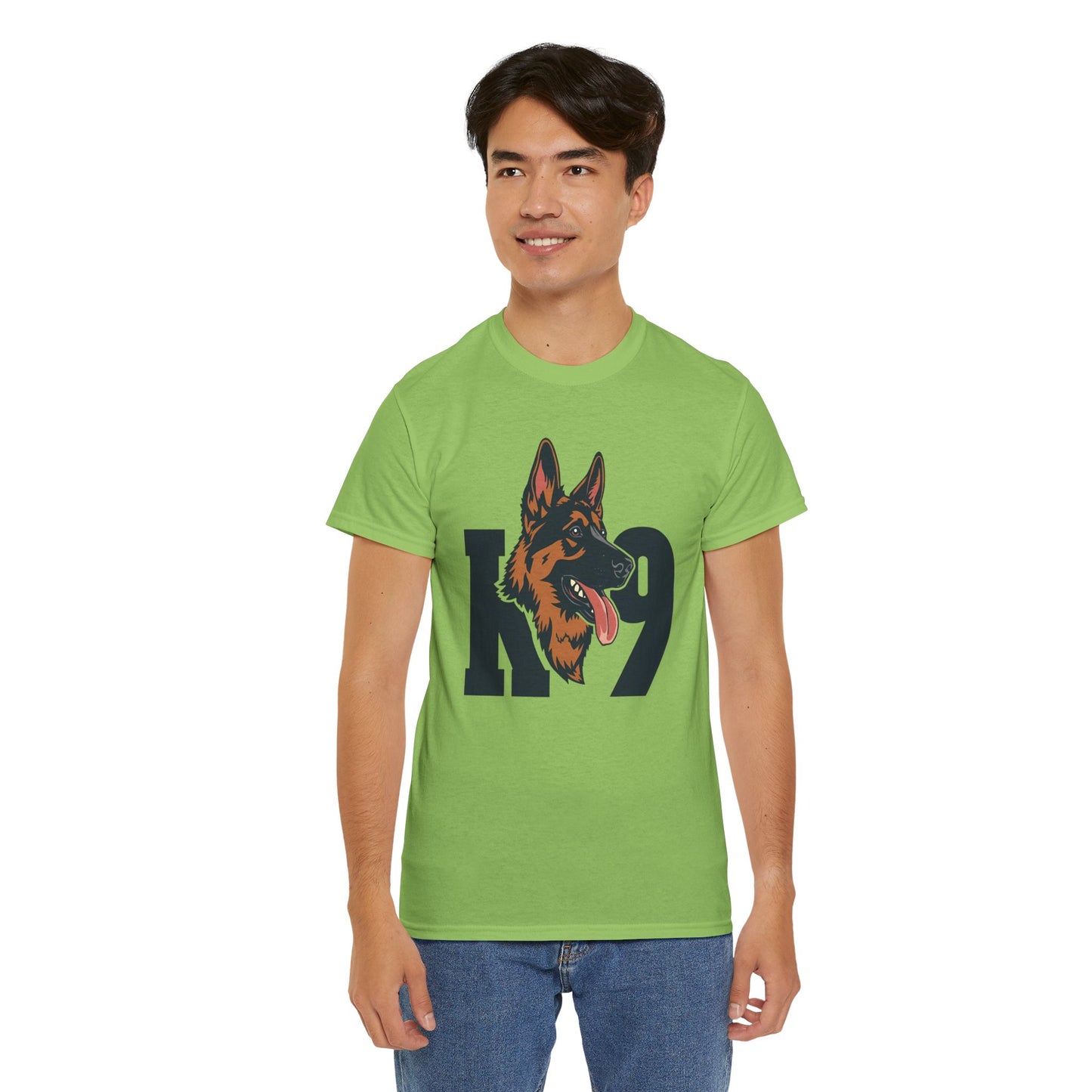 German Shepherd K9 Lover Unisex Heavy Cotton Tee | Dog Owner Gift, Dog Lover Apparel