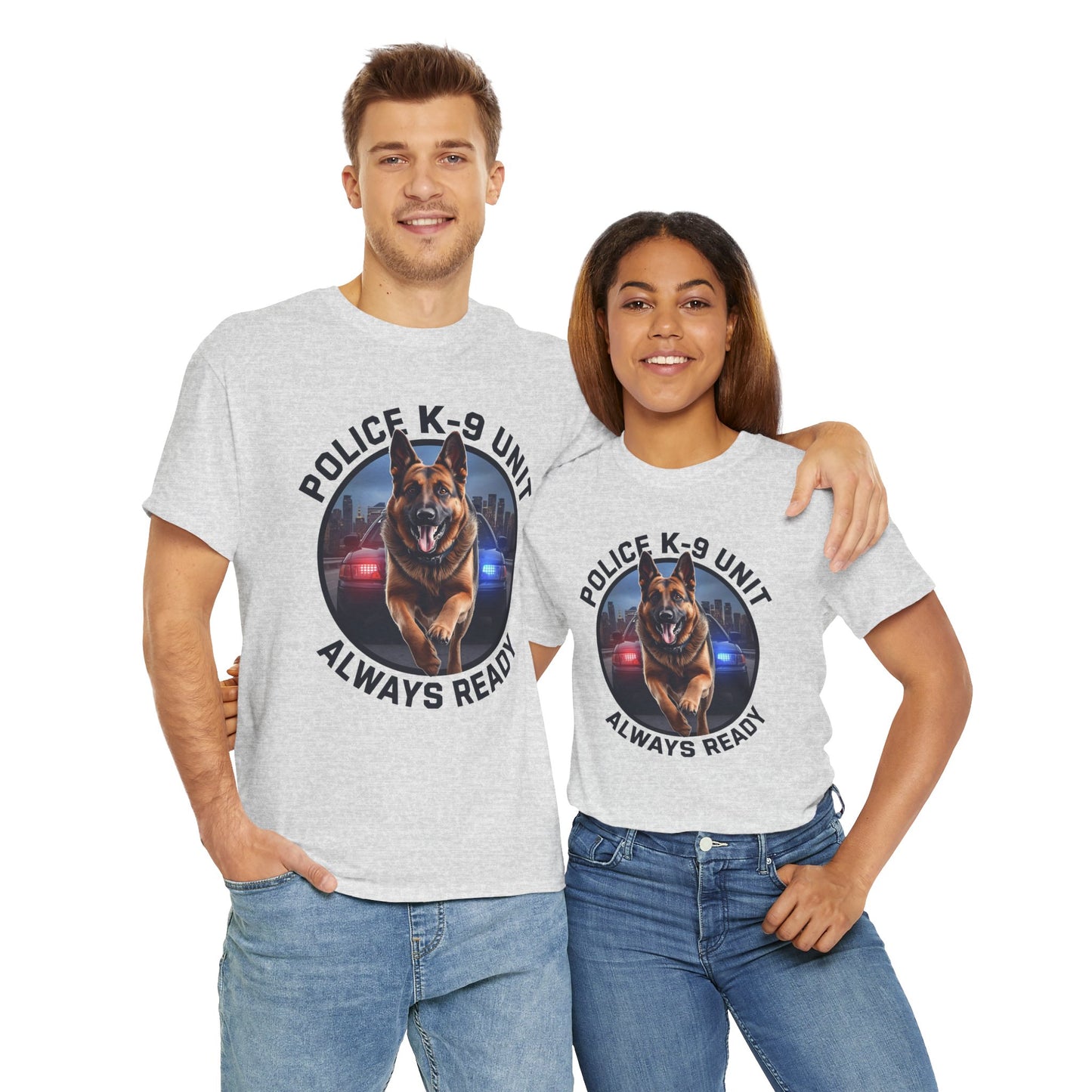 Police K-9 Unit Tee, Always Ready Graphic Tee, Dog Lover Gift, Police Support Shirt, Police Dog Merchandise