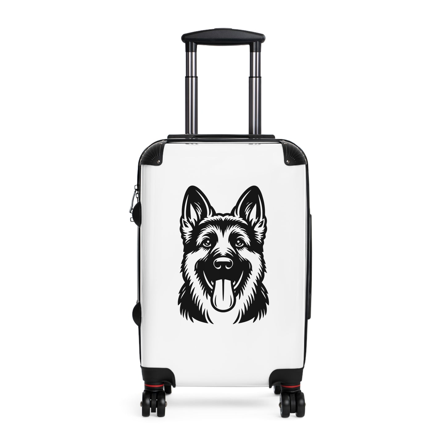 Dog Lover's Rolling Suitcase with German Shepherd Design