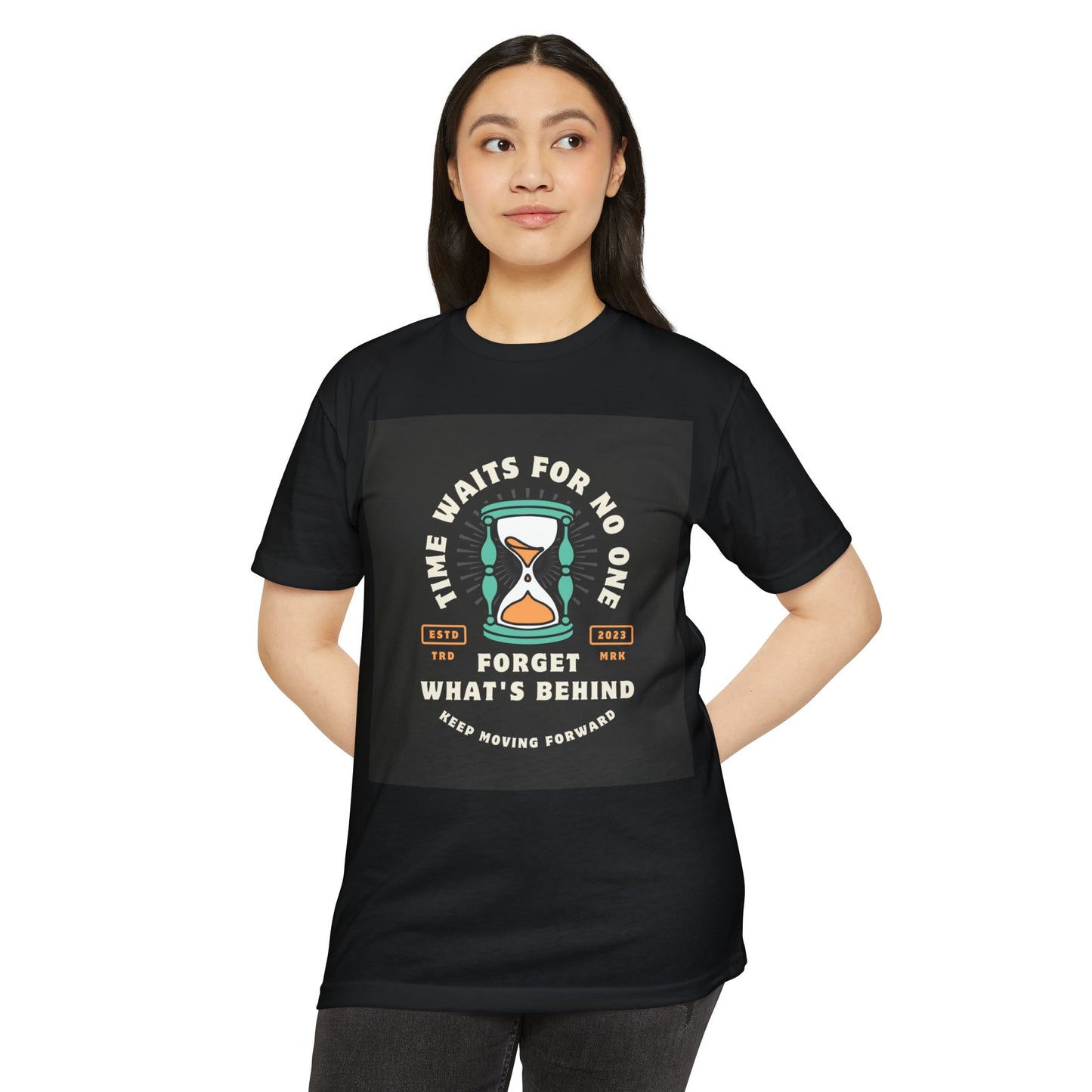 Inspirational Unisex T-Shirt: 'Time Waits for No One' - Motivational Tee, Casual Everyday Wear, Gift for Friends, Positive Message