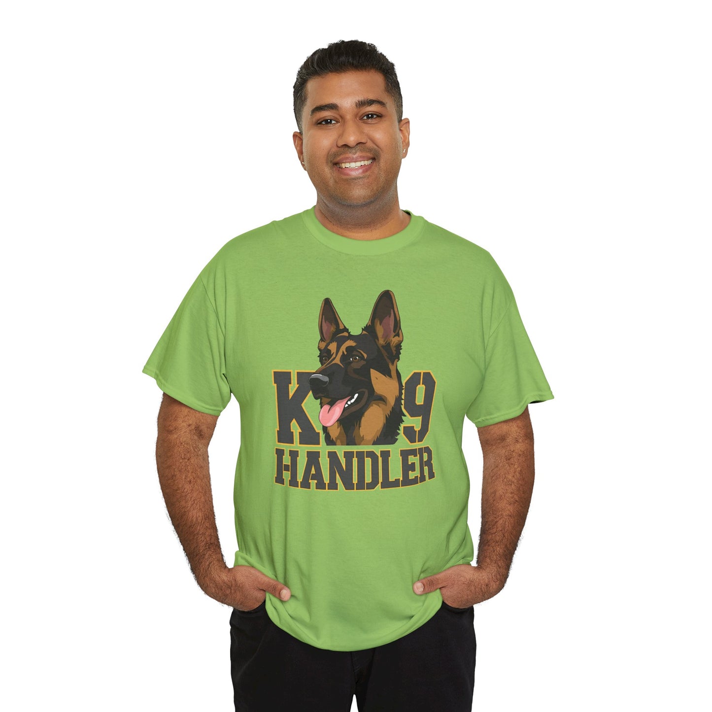 German Shepherd K9 Handler Tee, Perfect for Dog Lovers, Gift for Pet Owners, Unisex Cotton T-Shirt
