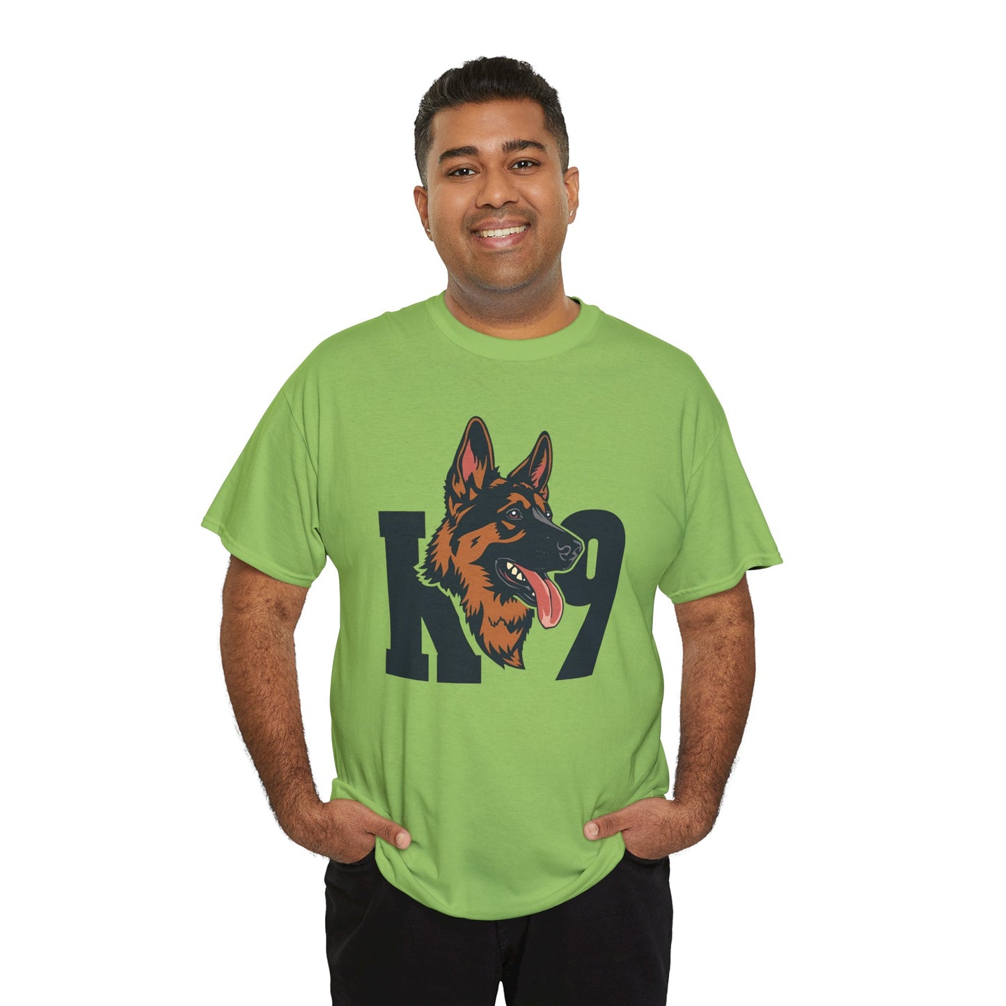 German Shepherd K9 Lover Unisex Heavy Cotton Tee | Dog Owner Gift, Dog Lover Apparel