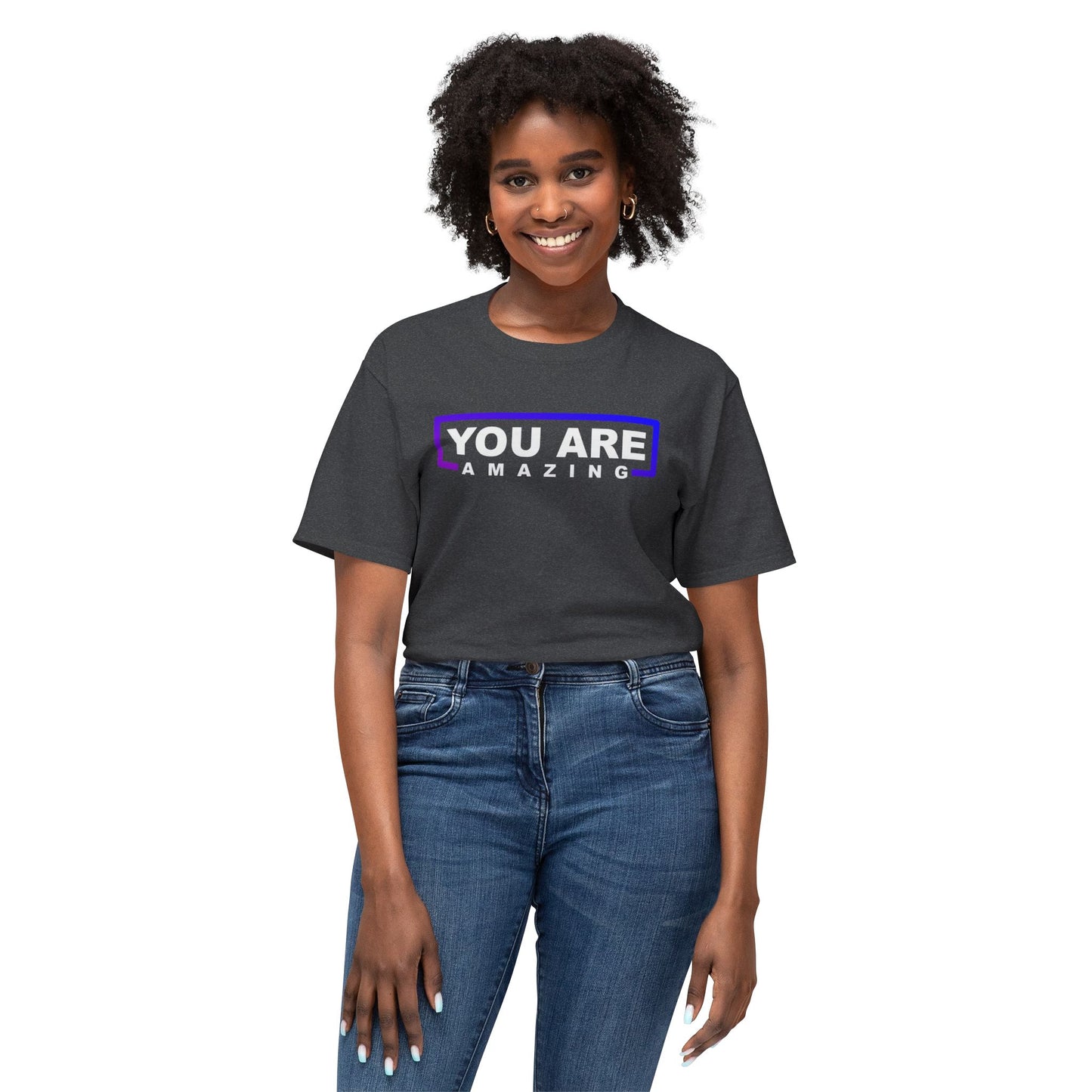 You Are Amazing Inspirational Quote T-Shirt, Motivational Gift, Casual Wear, Affirmation Apparel, Birthday Gift, Positive Vibes Clothing