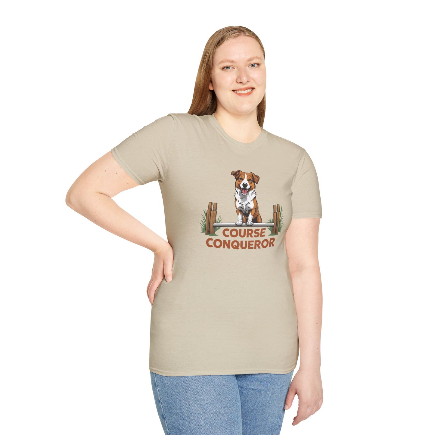 Course Conqueror Dog Training Shirt | Dog Owner Gift, Casual Wear, Funny Pet Apparel, Canine Enthusiast Top