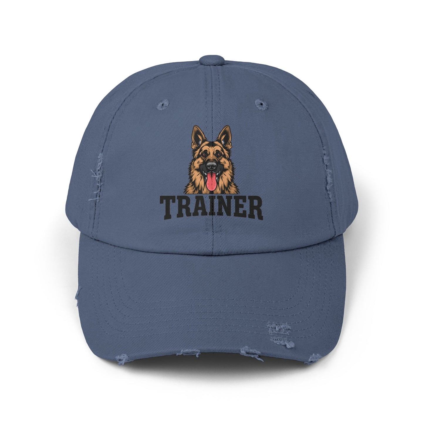 Unisex German Shepherd Trainer Cap, Distressed Hat for Dog Lovers, Perfect Gift for Trainers