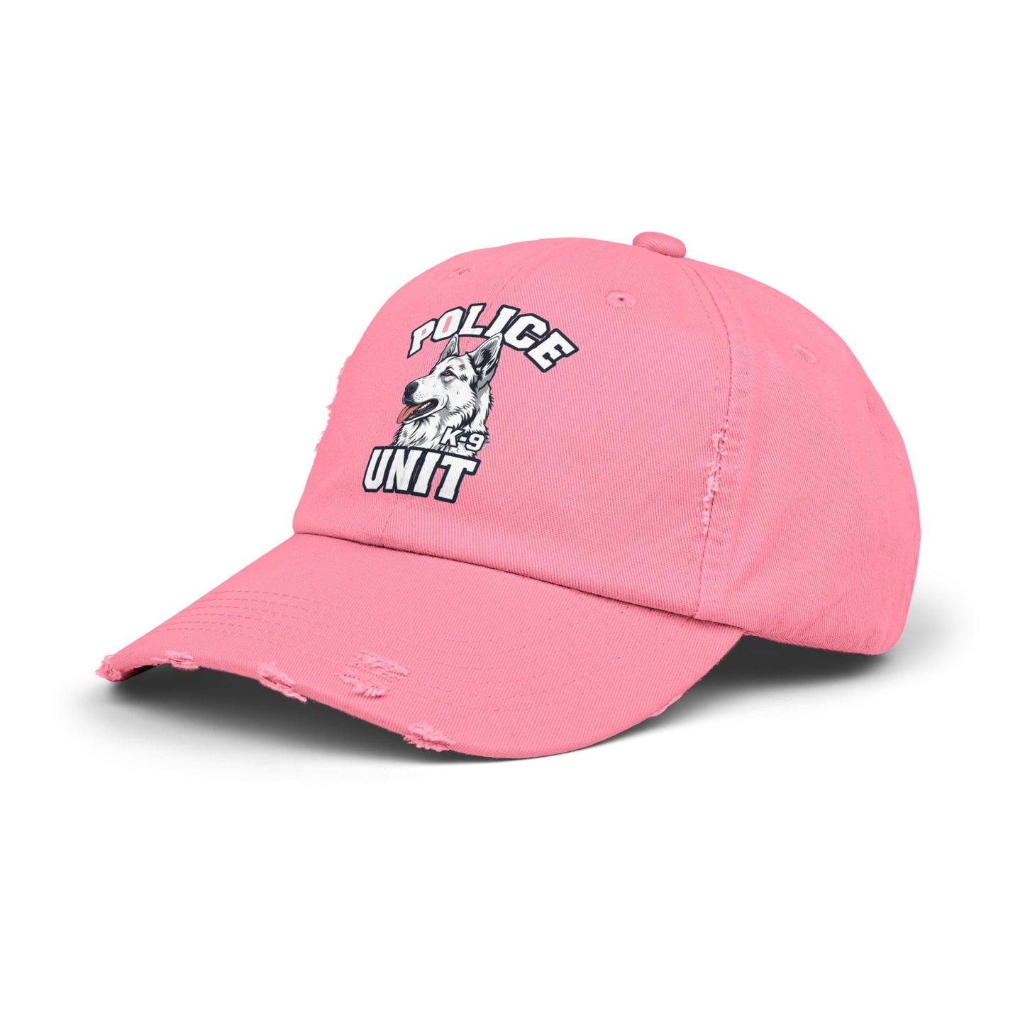 German Shepherd K-9 Police Unit Distressed Cap | Unisex Vintage Hat for Dog Lovers & Police Supporters