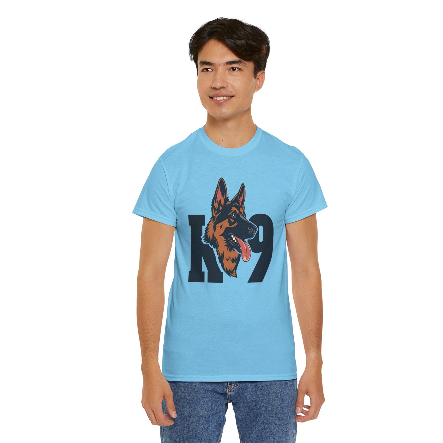 German Shepherd K9 Lover Unisex Heavy Cotton Tee | Dog Owner Gift, Dog Lover Apparel