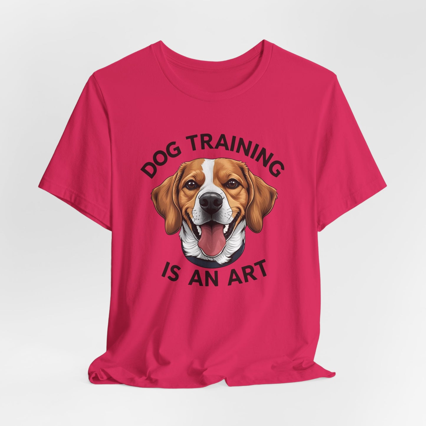 Dog Training is An Art Tee - Unisex Jersey Short Sleeve, Gift for Dog Lovers, Training T-Shirt, Dog Owner Apparel, Cute Canine Shirt