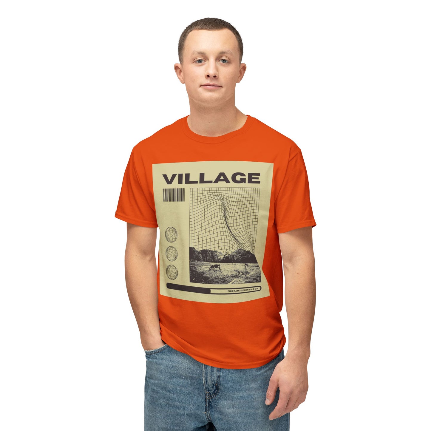 Retro Village Graphic Unisex T-Shirt | Casual Wear, Vintage Style, Gift for Travel Lovers, Graphic Tee, Statement Shirt
