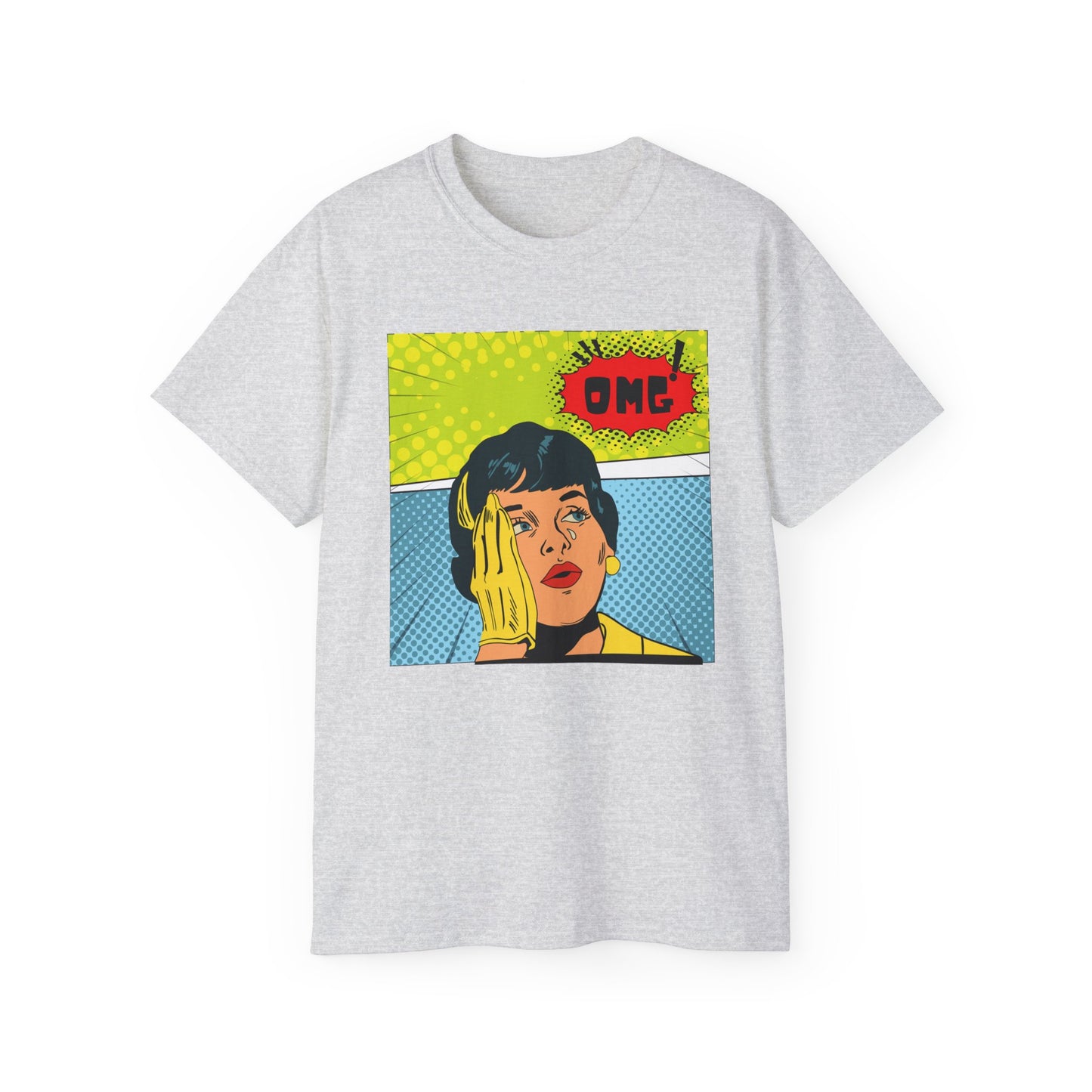 OMG Graphic Unisex Tee | Retro Pop Art T-Shirt, Gift for Trendsetters, Casual Wear, Comic Style, Fun Statement Top