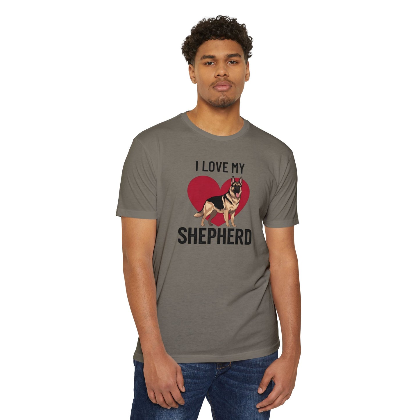 I Love My German Shepherd T-Shirt, Dog Lover Shirt, Pet Owner Tee, Animal Lover Gift, Birthday Gift for Dog Owners, Casual Wear