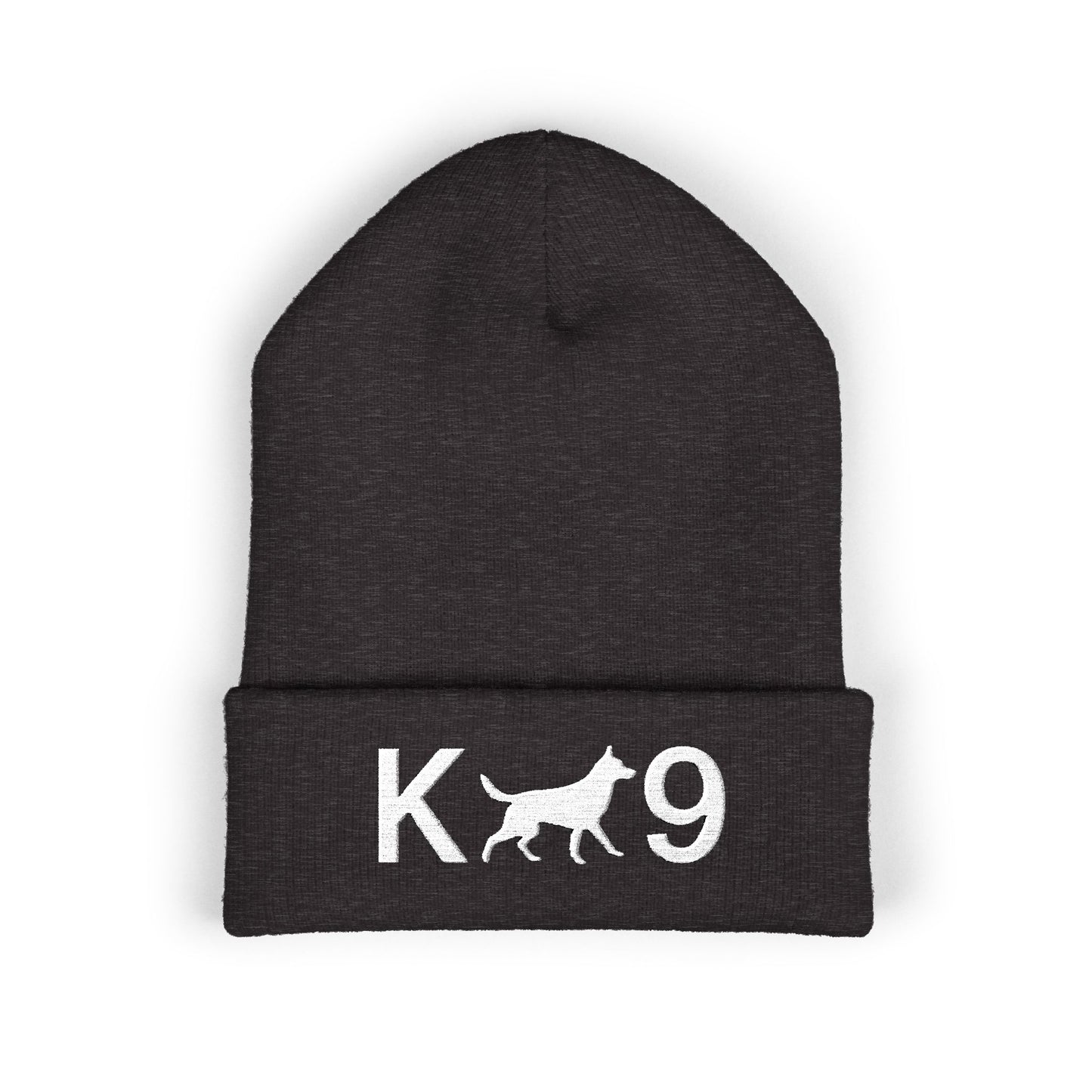 Embroidered K9 Classic Cuffed Beanie - German Shepherd Design | Dog Lover Gift