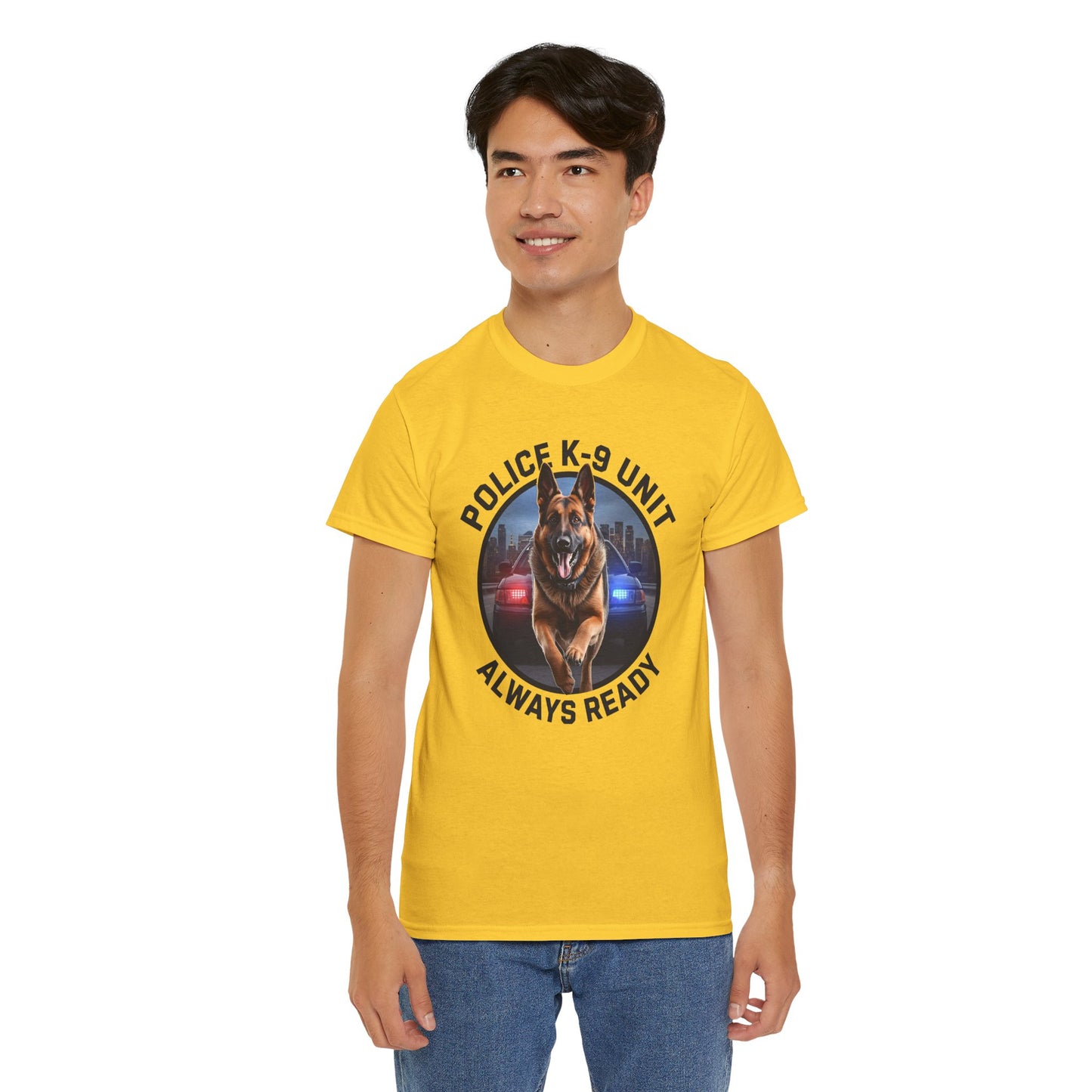 Police K-9 Unit Tee, Always Ready Graphic Tee, Dog Lover Gift, Police Support Shirt, Police Dog Merchandise
