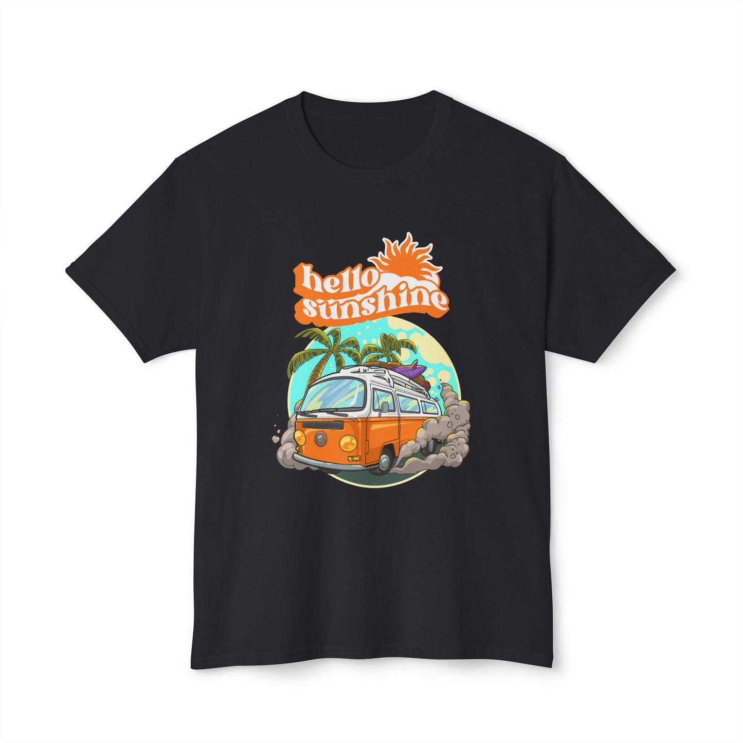 Hello Sunshine Beach Vibe T-Shirt, Summer Tee, Vacation Shirt, Gift for Travelers, Cool Graphic Tee