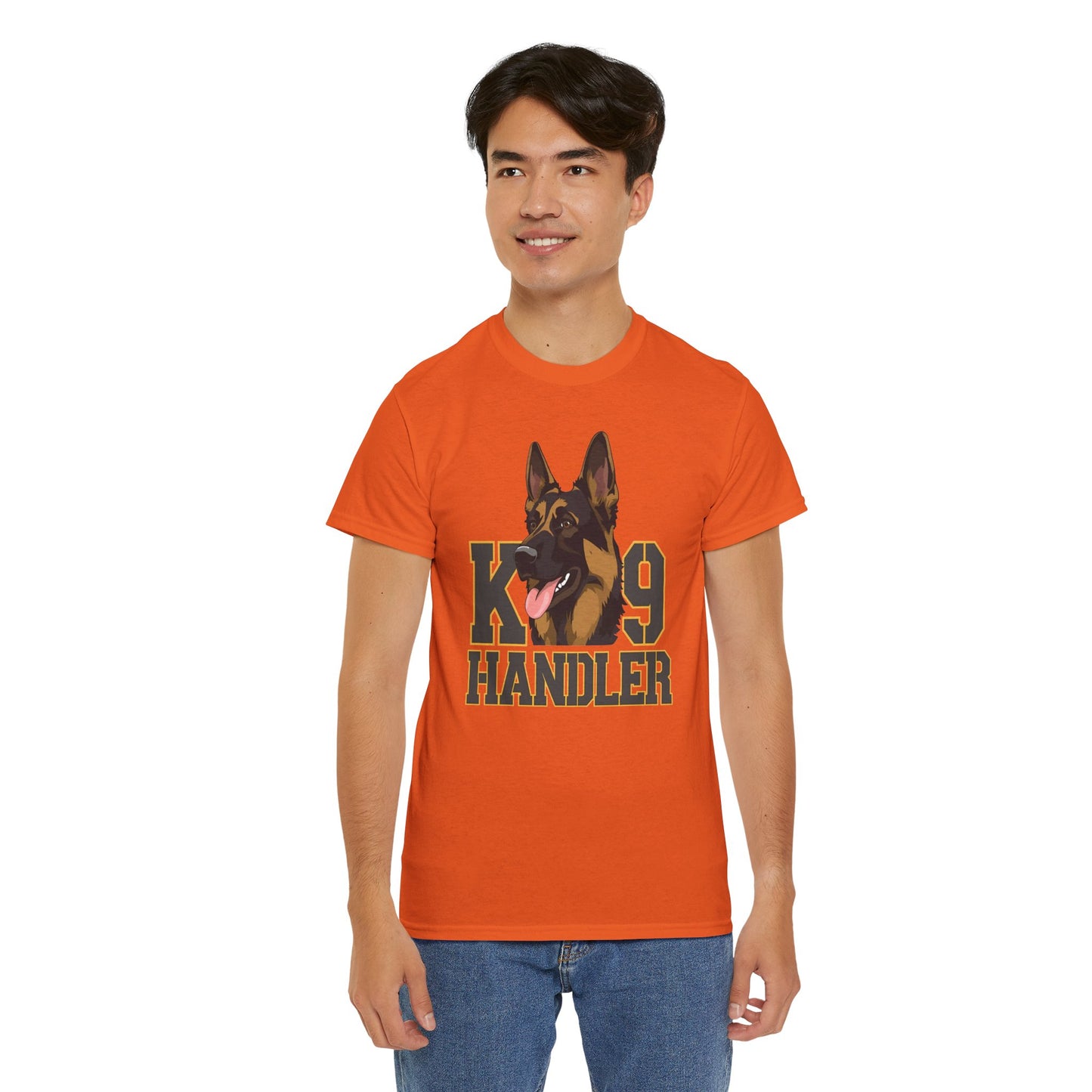 German Shepherd K9 Handler Tee, Perfect for Dog Lovers, Gift for Pet Owners, Unisex Cotton T-Shirt