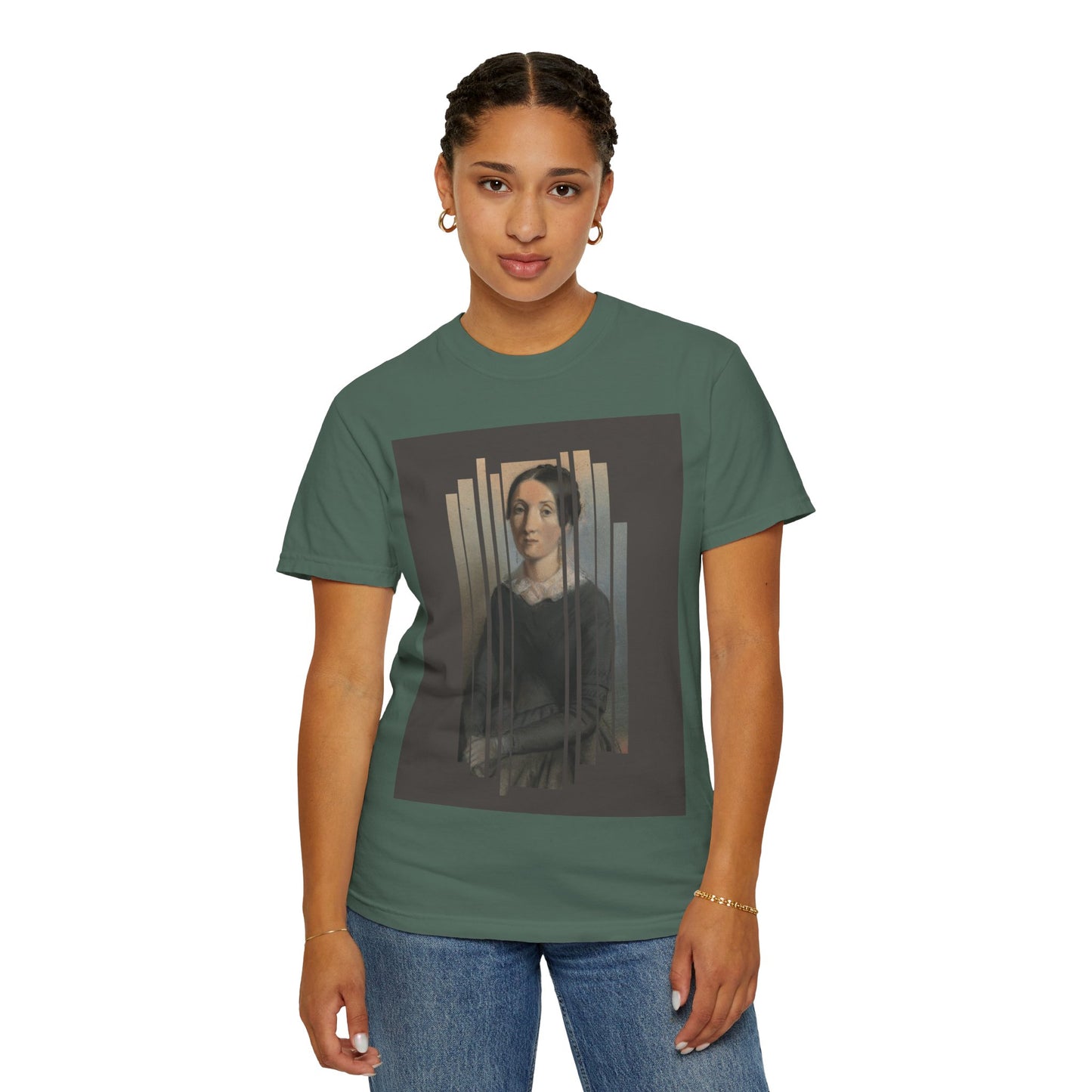 Vintage Aesthetic Art Tee, Unisex Garment-Dyed T-shirt with Artistic Design, Casual Wear, Gift for Art Lovers, Trendy Graphic Shirt