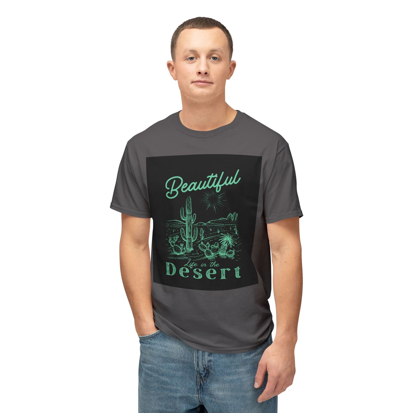 Beautiful Desert Unisex T-Shirt, Nature Lover Tee, Summer Vacation Apparel, Gift for Him/Her, Retro Graphic Shirt