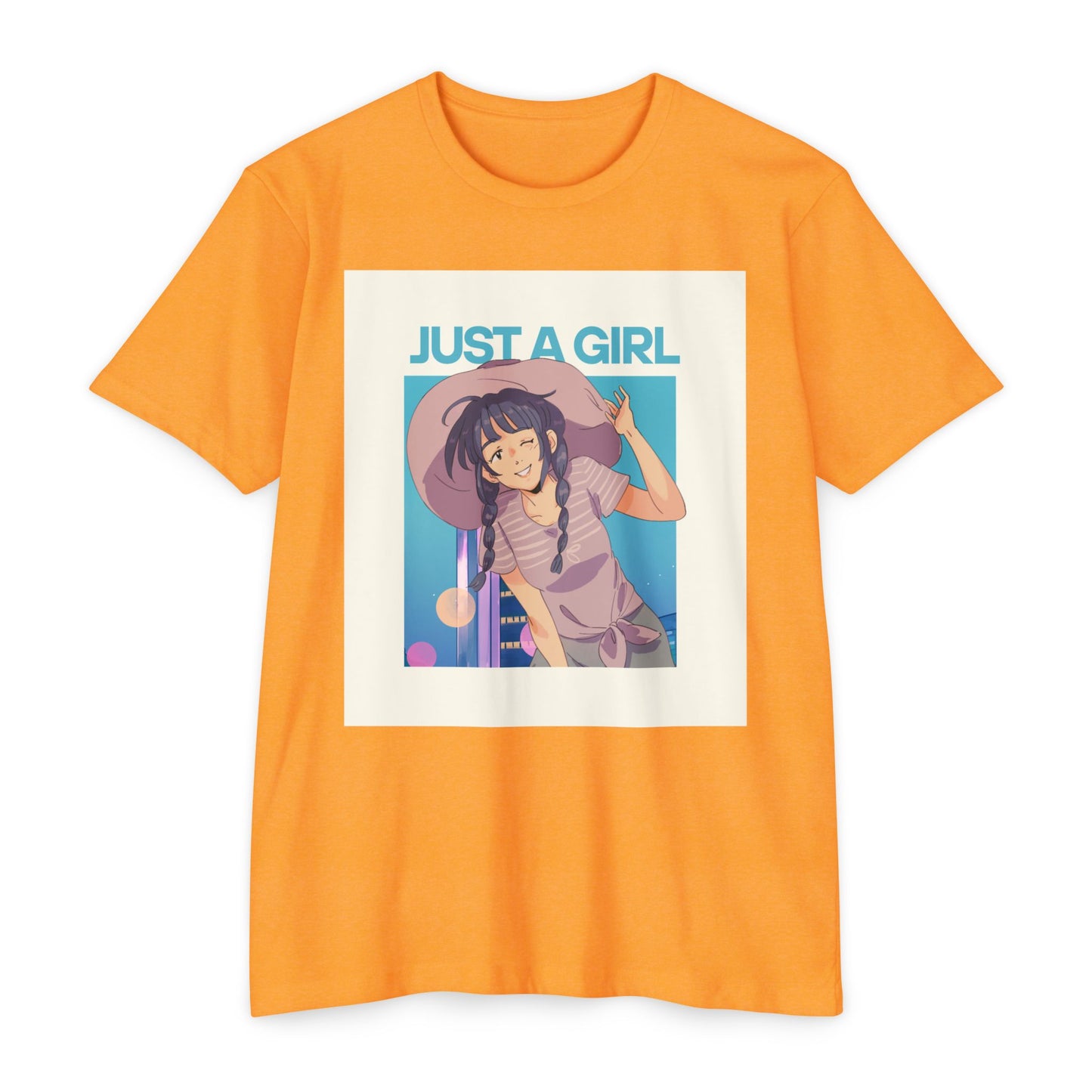 Just A Girl Graphic T-Shirt, Cute Casual Tee for Women, Summer Fashion, Anime Lover Gift, Everyday Wear