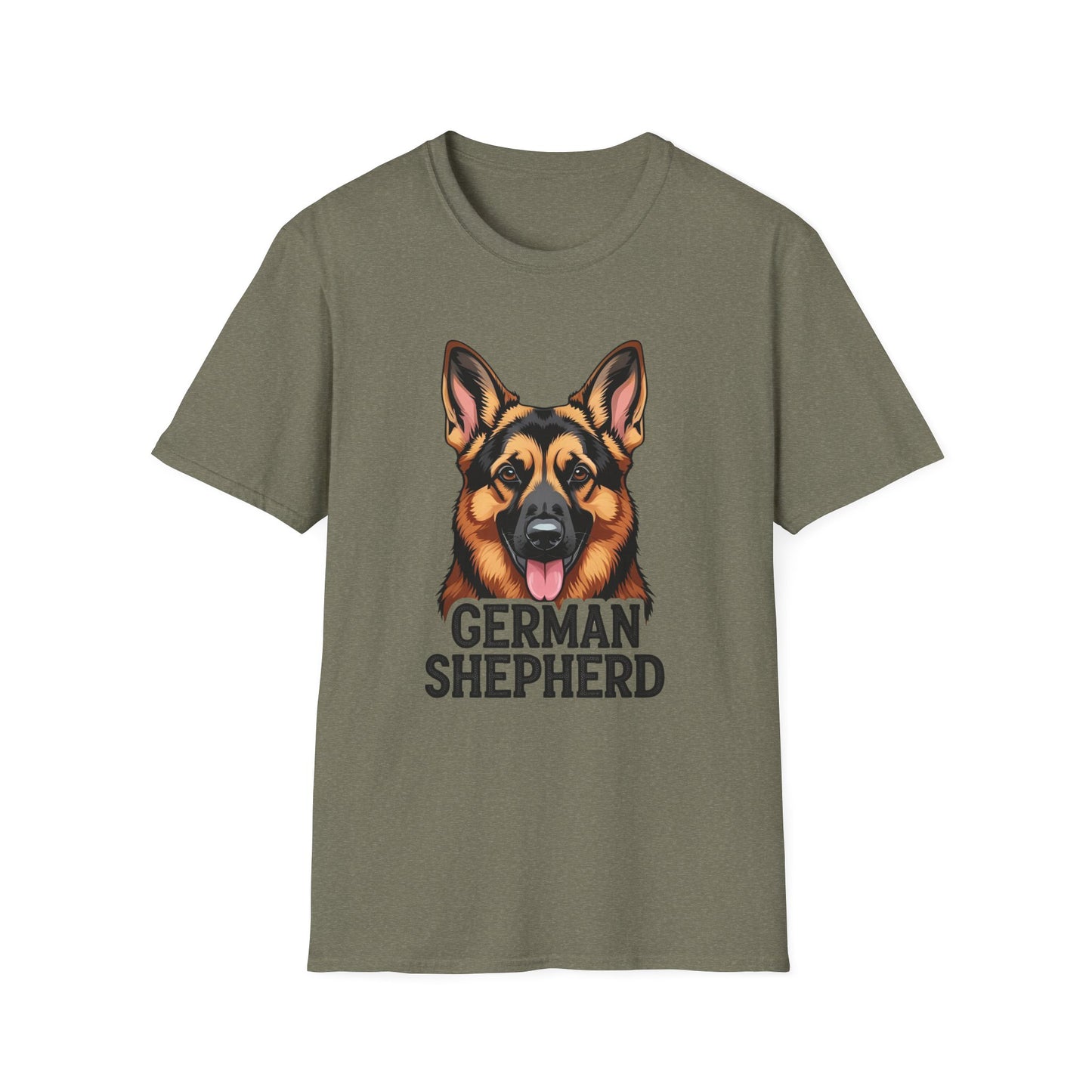 German Shepherd Unisex T-Shirt, Dog Lover Gift, Pet Parent Apparel, Cute Animal Shirt, Birthday Gift Idea, Casual Wear