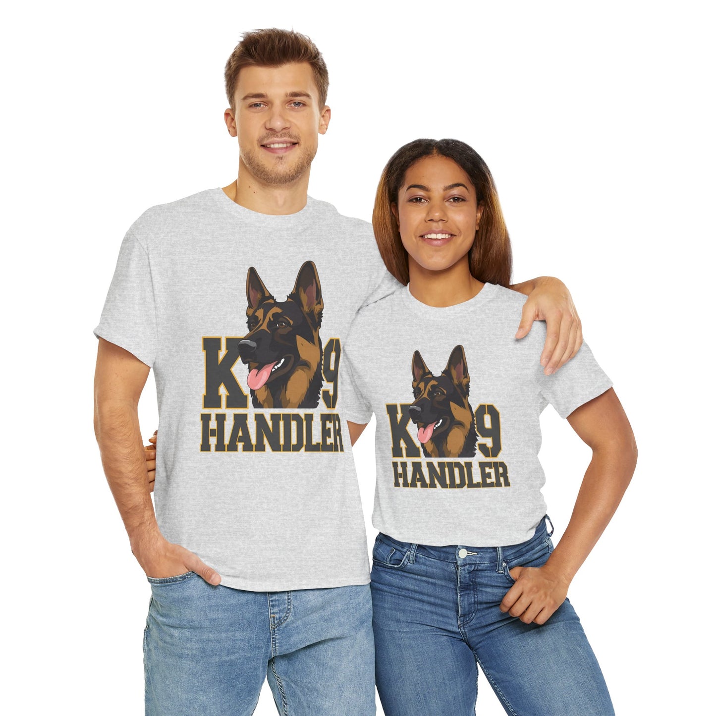 German Shepherd K9 Handler Tee, Perfect for Dog Lovers, Gift for Pet Owners, Unisex Cotton T-Shirt