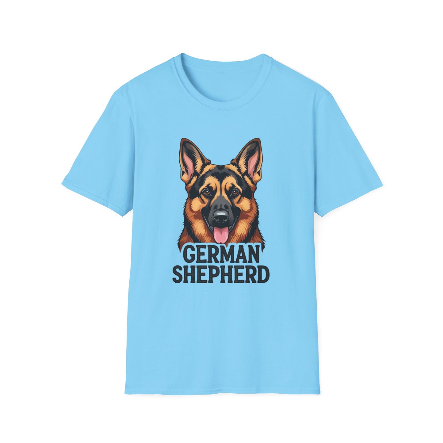 German Shepherd Unisex T-Shirt, Dog Lover Gift, Pet Parent Apparel, Cute Animal Shirt, Birthday Gift Idea, Casual Wear
