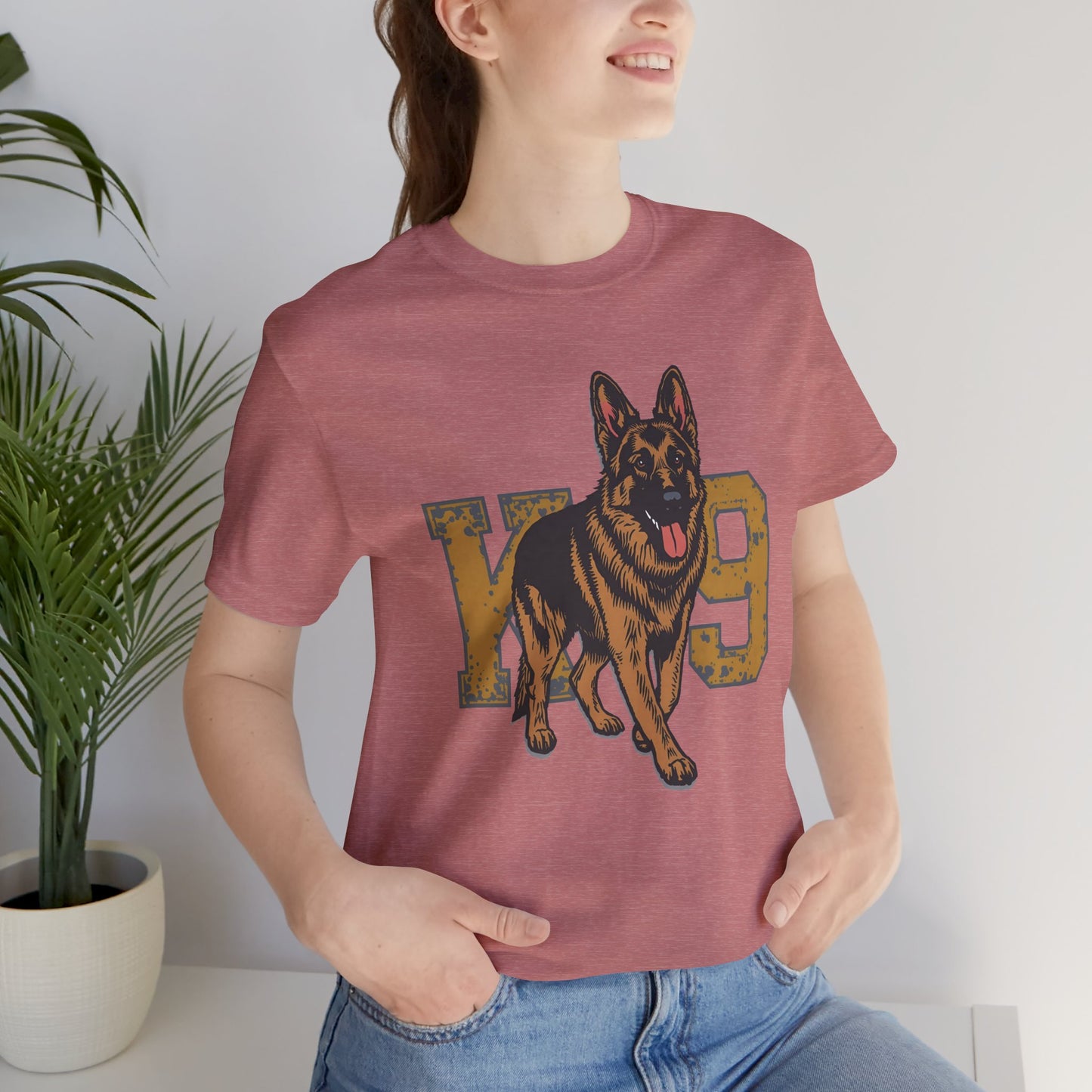 K9 Dog Lover German Shepherd Tee, Pet Owner Gift, Unisex Jersey Shirt