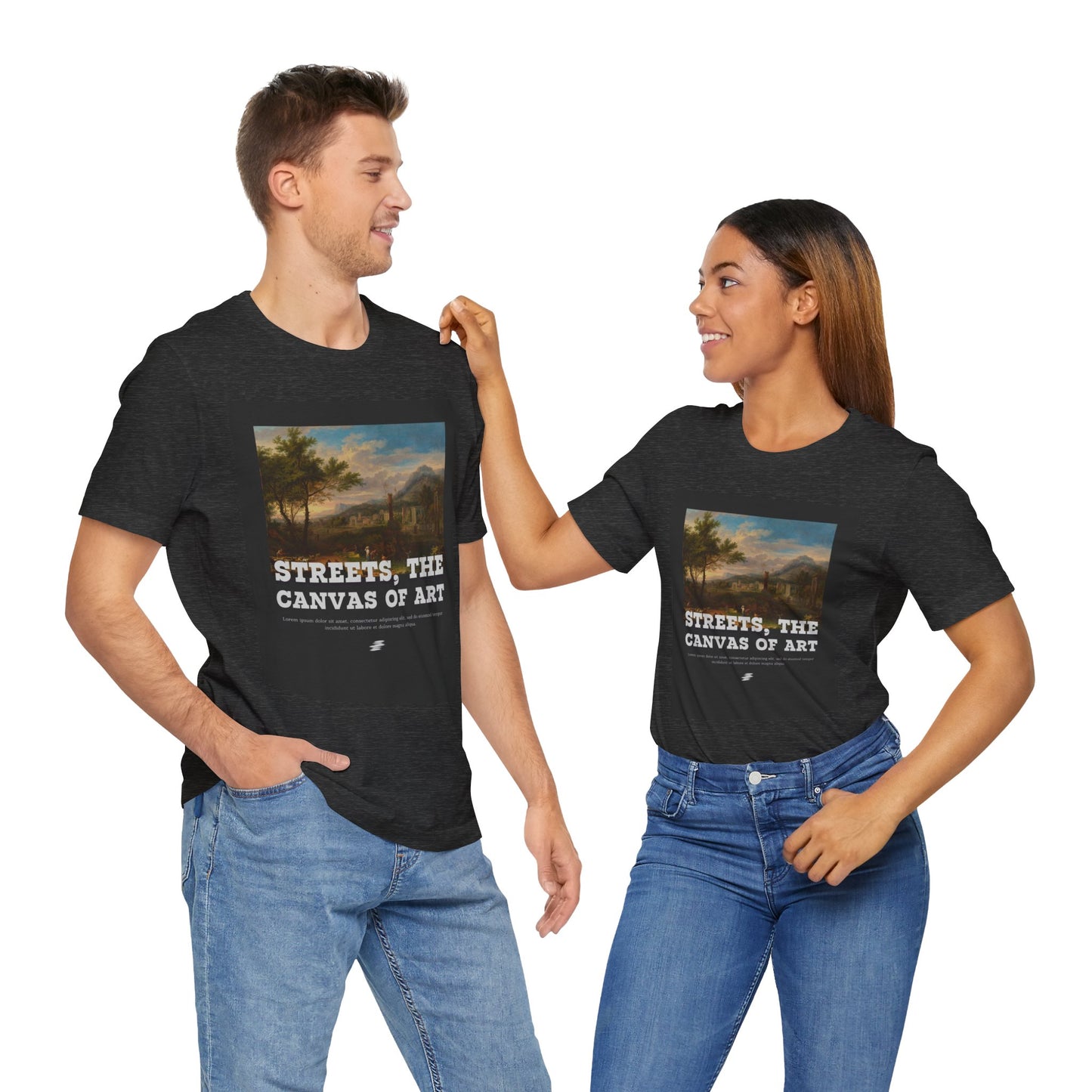 Artistic Graphic Tee - Streets, the Canvas of Art | Unisex Short Sleeve Shirt, Gift for Artists, Art Lovers, Casual Wear, Unique Gifts