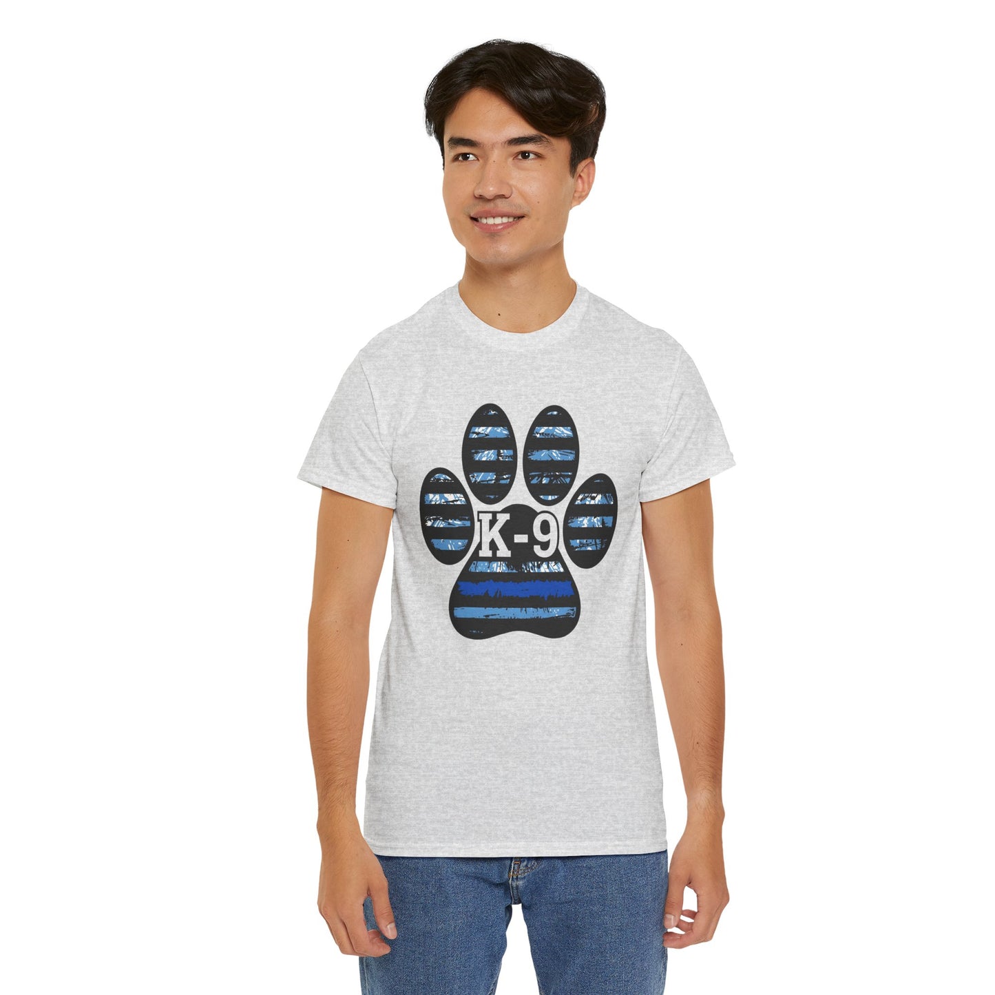 K-9 Paw Print Tee – Unisex Cotton Tee for Dog Lovers, Pet Owners, Animal Rescue Supporters