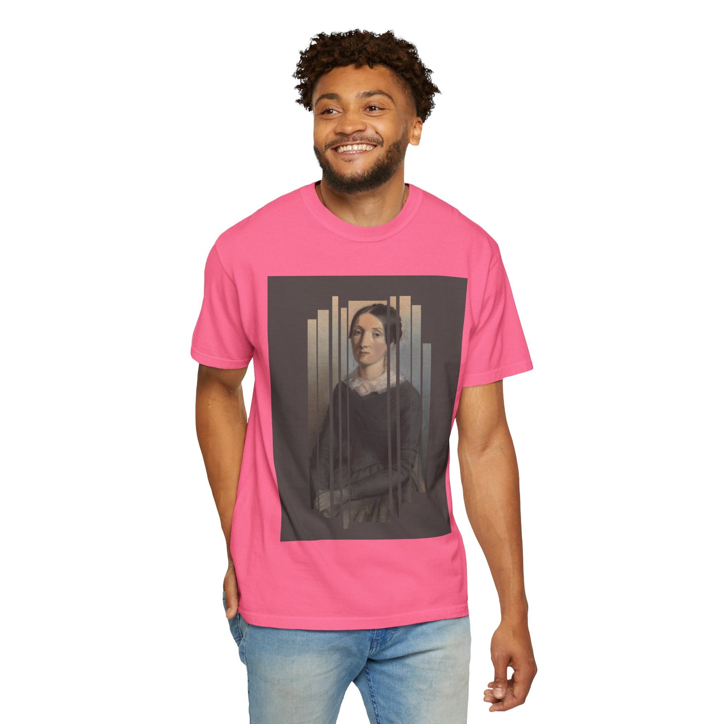 Vintage Aesthetic Art Tee, Unisex Garment-Dyed T-shirt with Artistic Design, Casual Wear, Gift for Art Lovers, Trendy Graphic Shirt