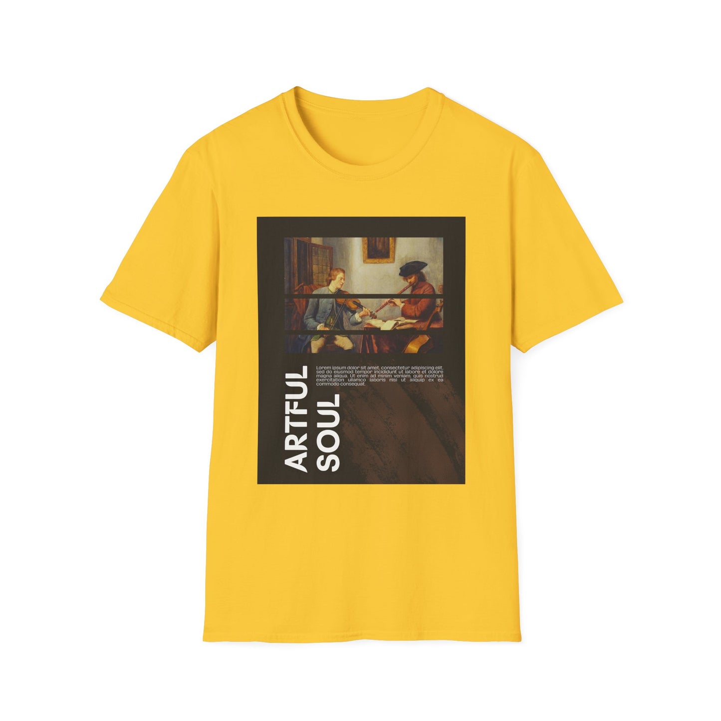 Artful Soul Unisex Softstyle T-Shirt, Artistic Tee, Gift for Art Lovers, Casual Wear, Creative Fashion, Art Enthusiast Shirt