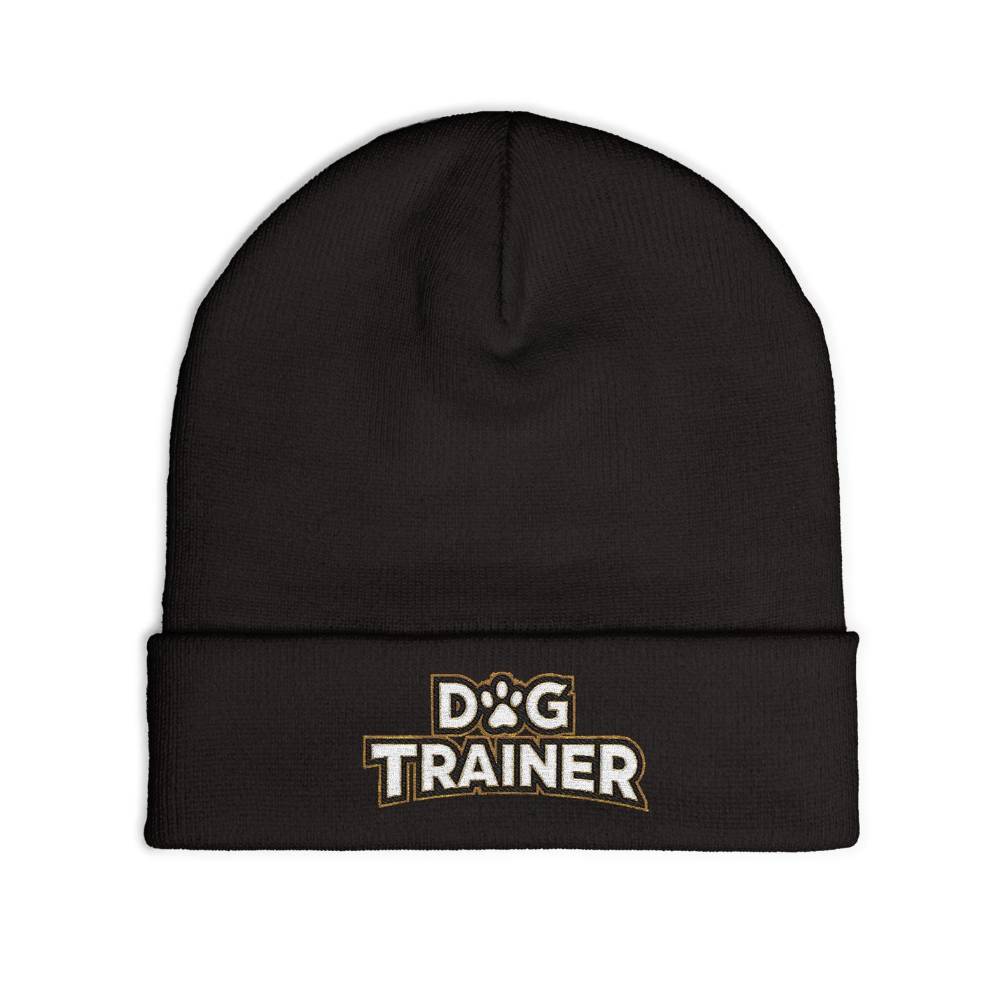 Dog Trainer Embroidered Knit Beanie, Cute Pet Owner Gift, Winter Hat, Dog Lover Accessory