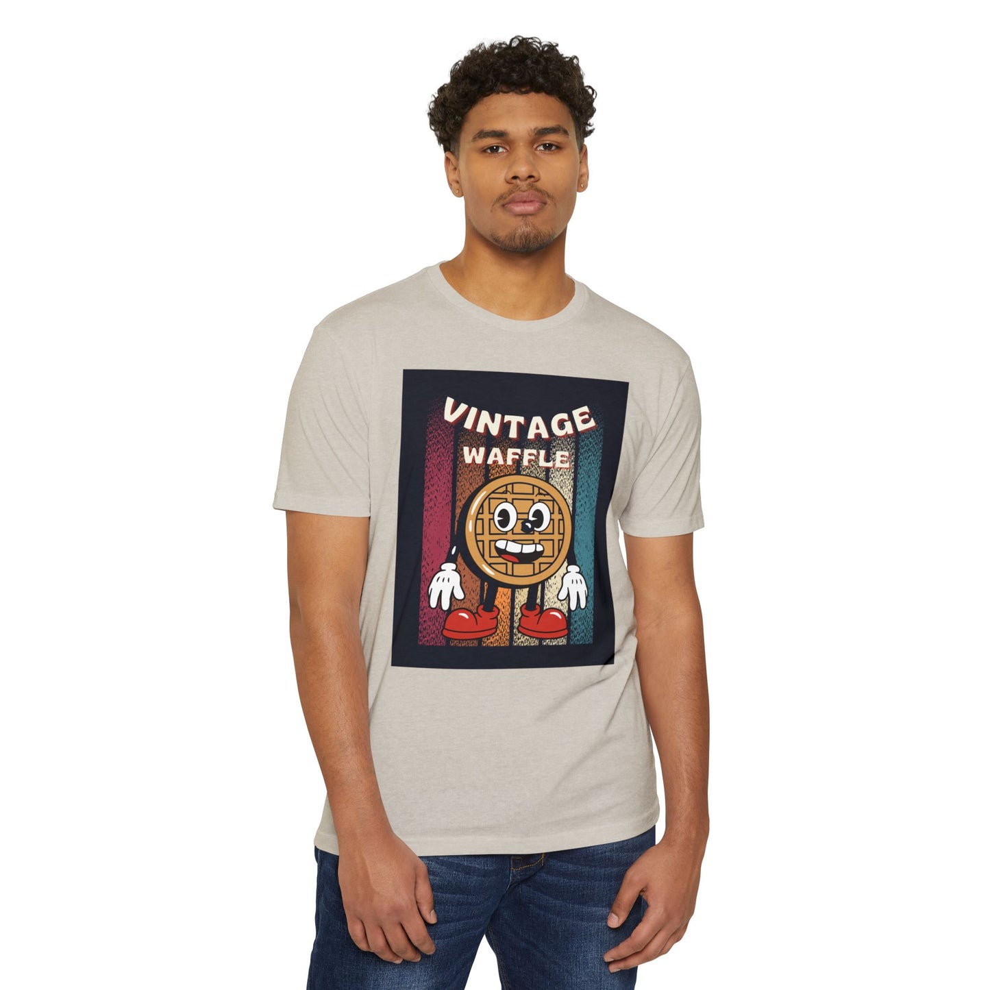 Vintage Waffle Unisex T-Shirt, Fun Retro Tee, Foodie Apparel, Perfect Gift for Breakfast Lovers, Casual Everyday Wear, Unique Graphic Shirt