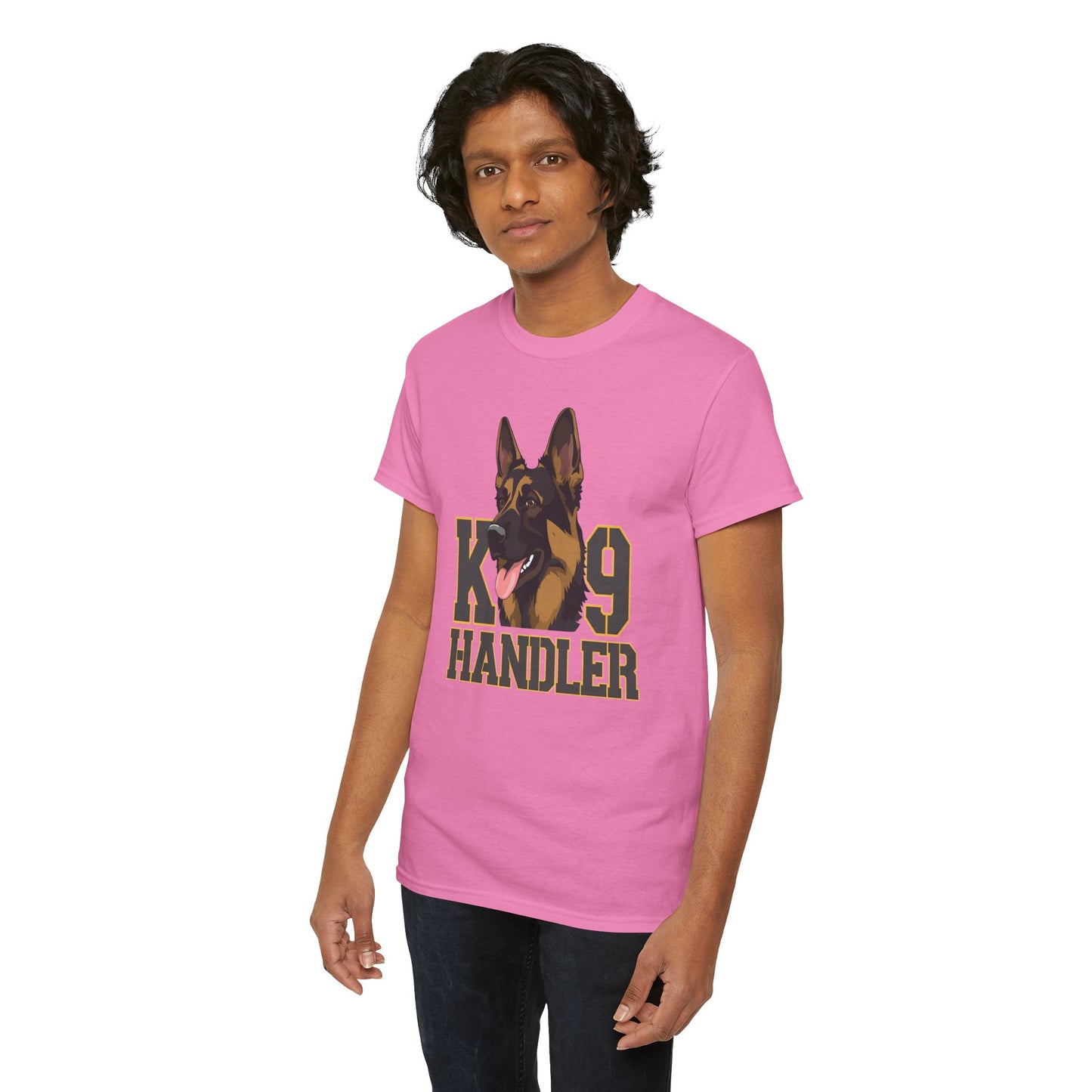 German Shepherd K9 Handler Tee, Perfect for Dog Lovers, Gift for Pet Owners, Unisex Cotton T-Shirt