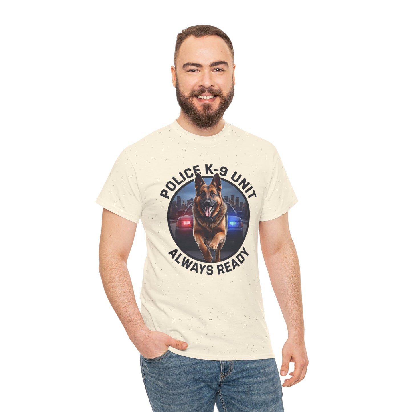 Police K-9 Unit Tee, Always Ready Graphic Tee, Dog Lover Gift, Police Support Shirt, Police Dog Merchandise