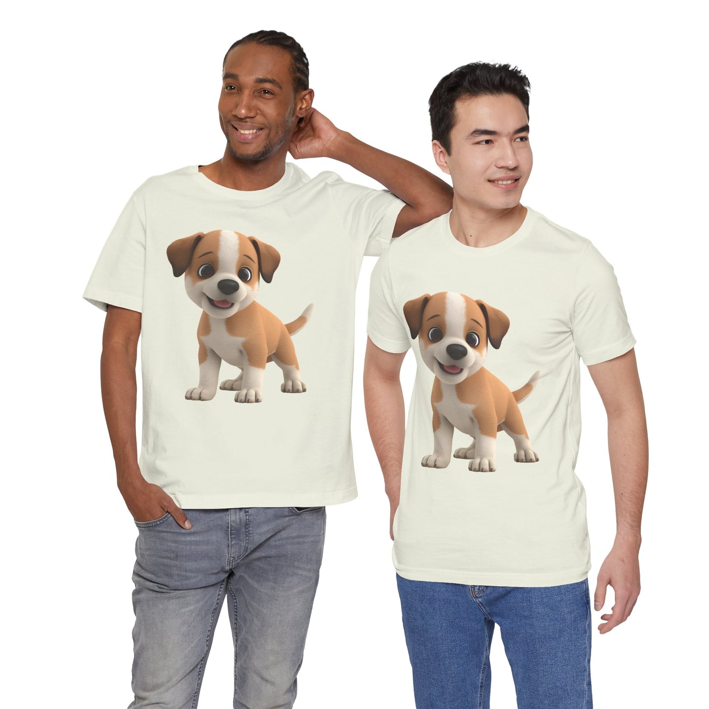 Cute Dog 3D Graphic Tee, Fun Animal Shirt, Dog Lover Gift, Playful Fashion Statement
