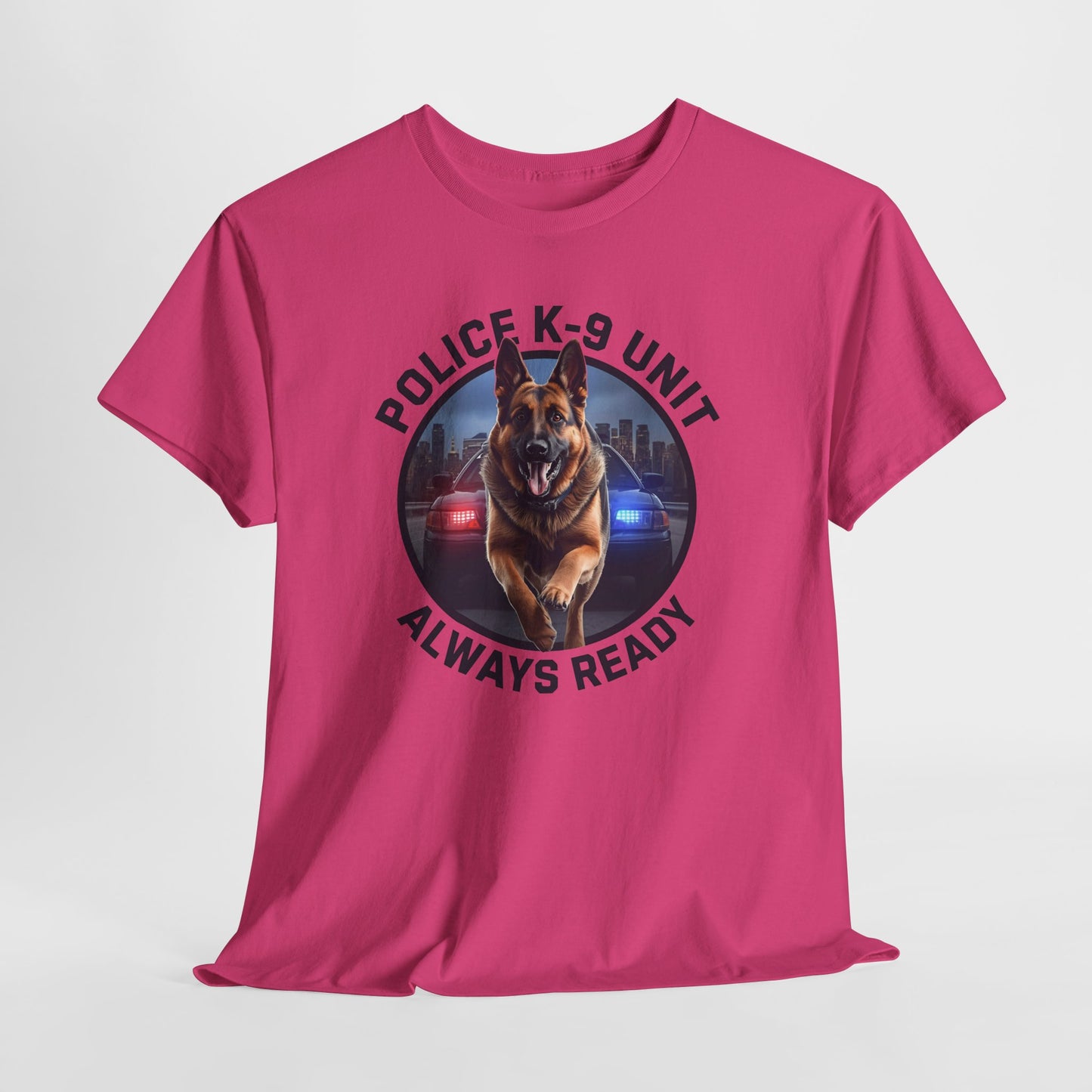 Police K-9 Unit Tee, Always Ready Graphic Tee, Dog Lover Gift, Police Support Shirt, Police Dog Merchandise
