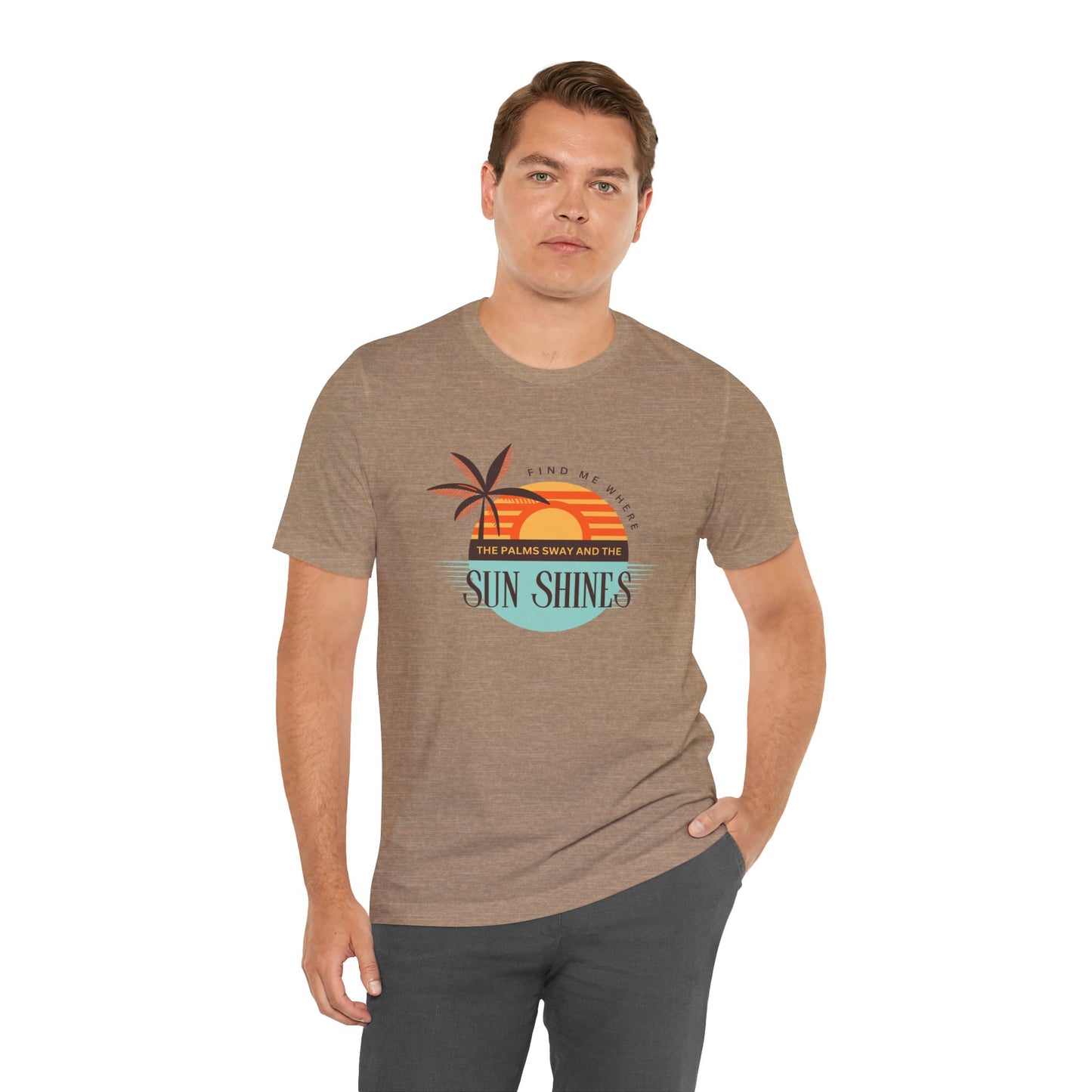 Tropical Vibes Tee - Relaxing Beach Sunset Design for Travelers and Summer Lovers, Perfect Gift for Vacations, Beach Days, and Casual Style