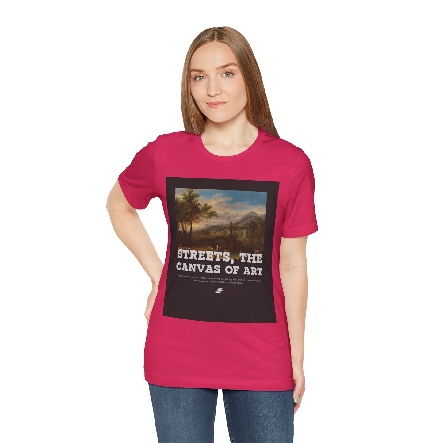 Artistic Graphic Tee - Streets, the Canvas of Art | Unisex Short Sleeve Shirt, Gift for Artists, Art Lovers, Casual Wear, Unique Gifts