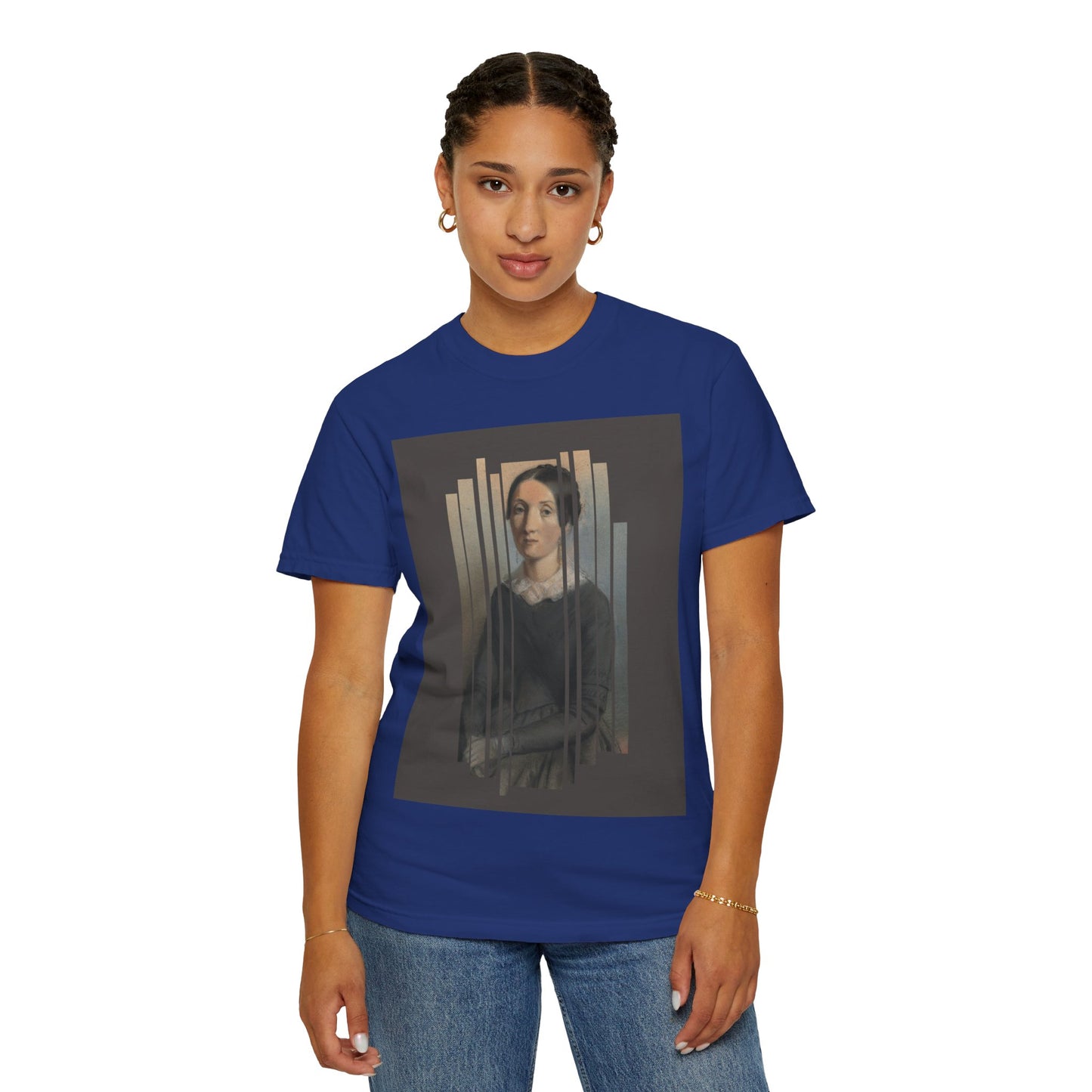 Vintage Aesthetic Art Tee, Unisex Garment-Dyed T-shirt with Artistic Design, Casual Wear, Gift for Art Lovers, Trendy Graphic Shirt