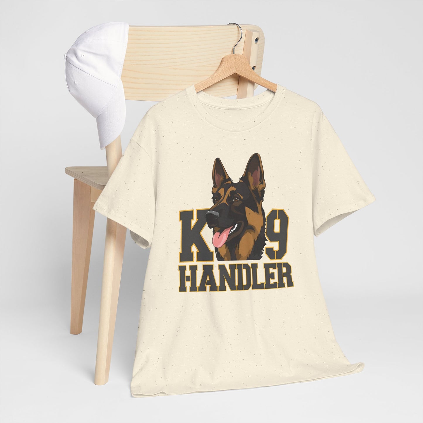 German Shepherd K9 Handler Tee, Perfect for Dog Lovers, Gift for Pet Owners, Unisex Cotton T-Shirt