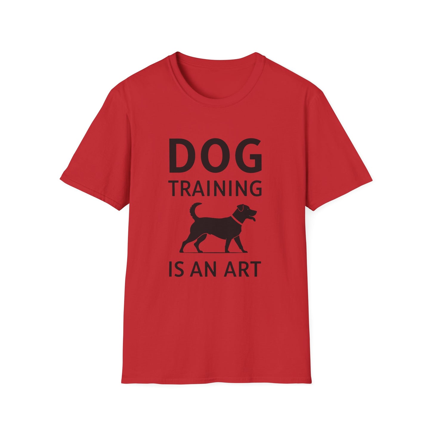 Dog Training is an Art Unisex Softstyle T-Shirt, Dog Lover Gift, Pet Training Apparel, Dog Owner Tee, Casual Wear, Gift for Dog Trainers